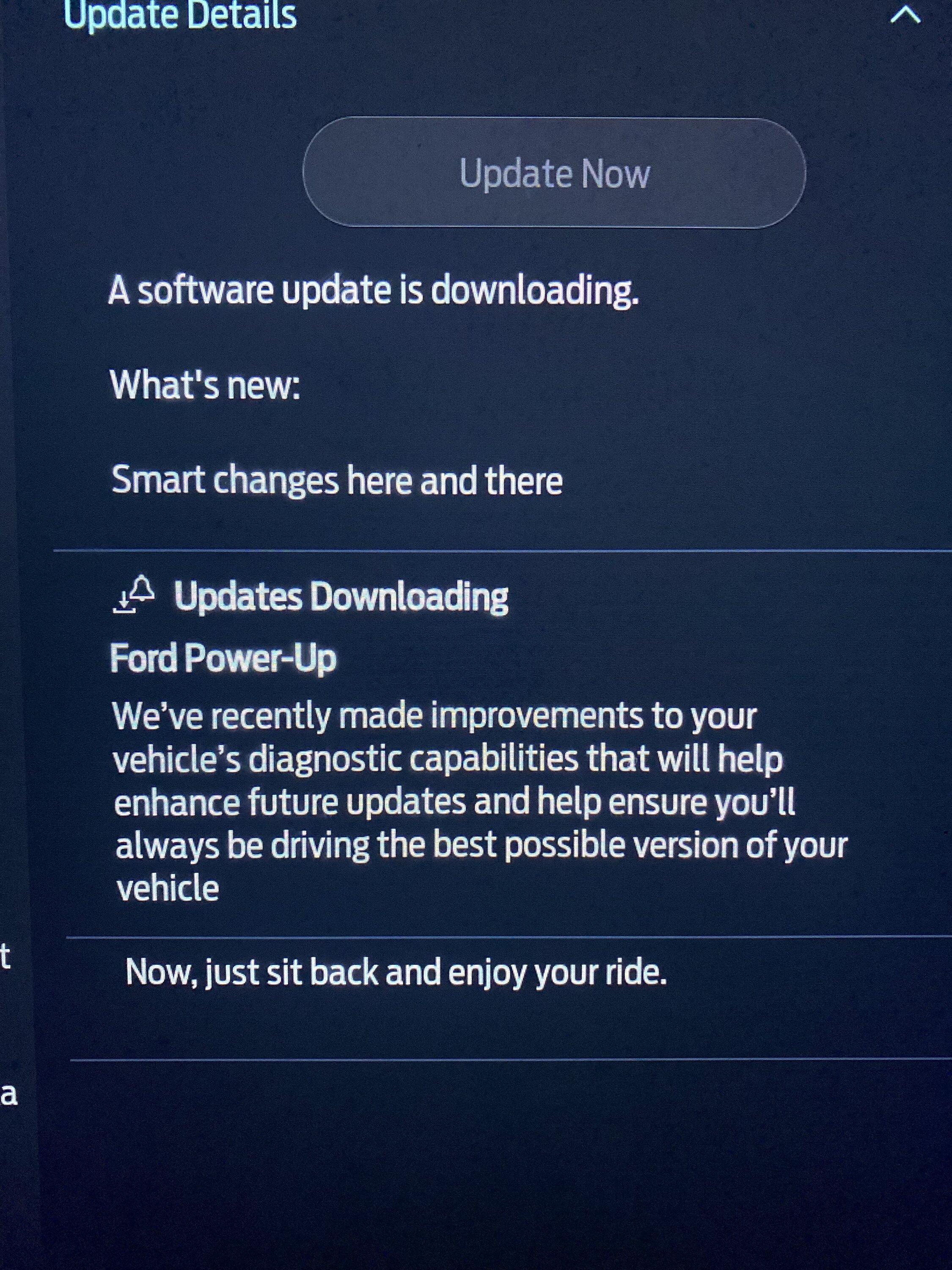 Ford F-150 Lightning Power-Up OTA 6.4.0 - Smart Changes: Refinements to improve connectivity IMG_3408