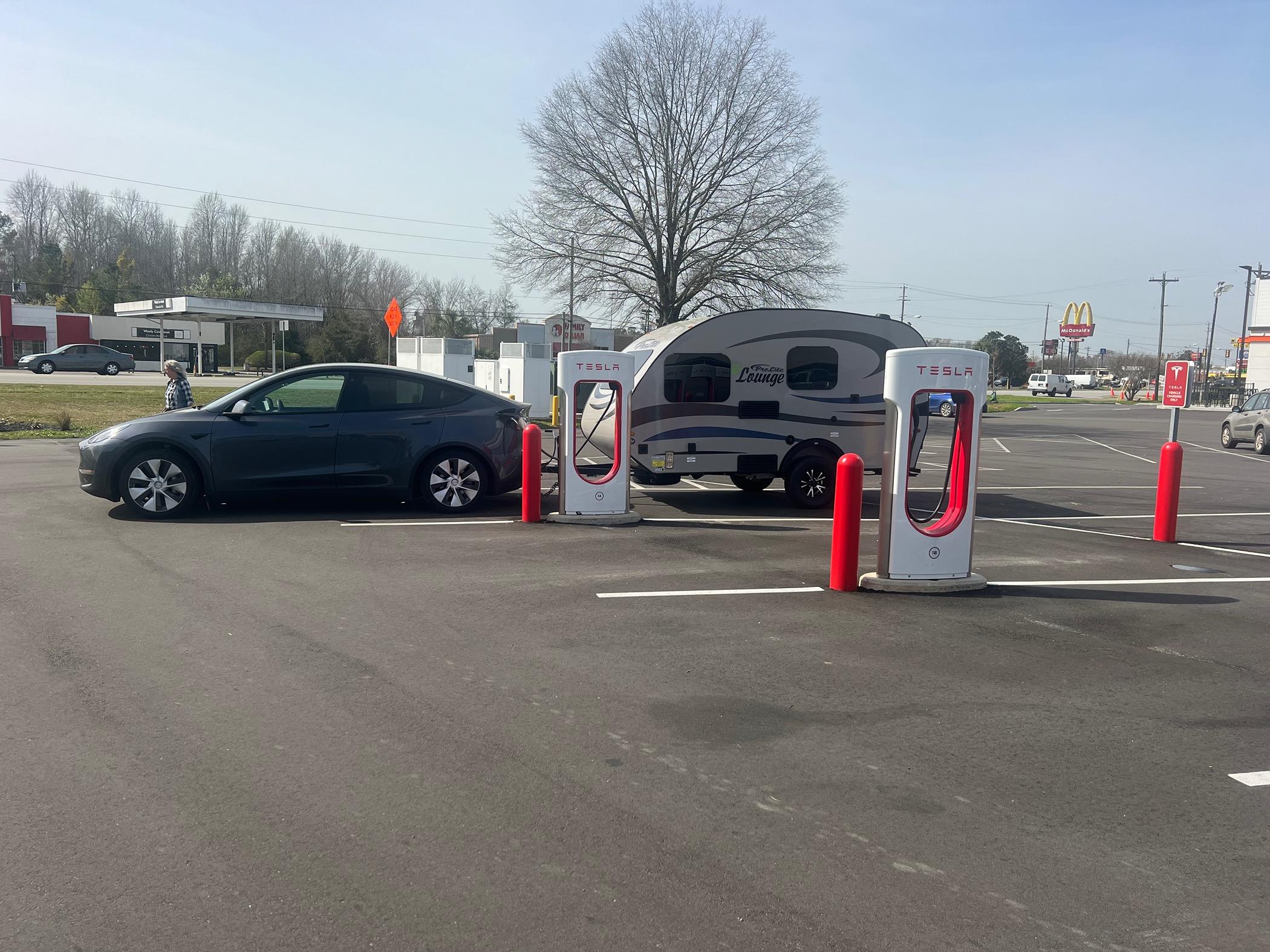 Ford F-150 Lightning Polite and Easy ways to charge at Tesla Superchargers IMG_3658