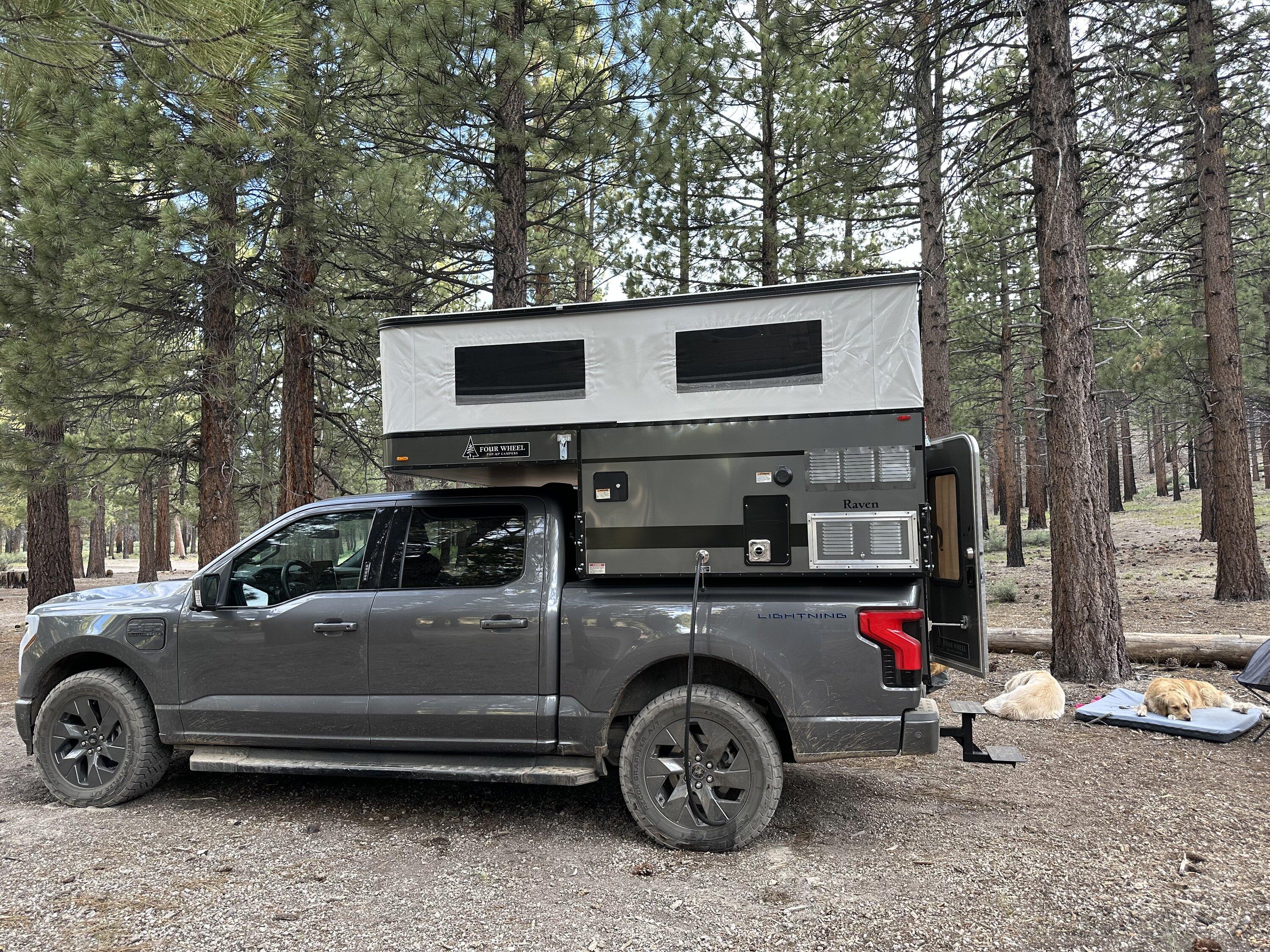 My F-150 Lightning / Raven Slide In Camper Review Article For Four Wheel  Camper  Ford Lightning Forum For F-150 Lightning EV Pickup: News, Owners,  Discussions, Community