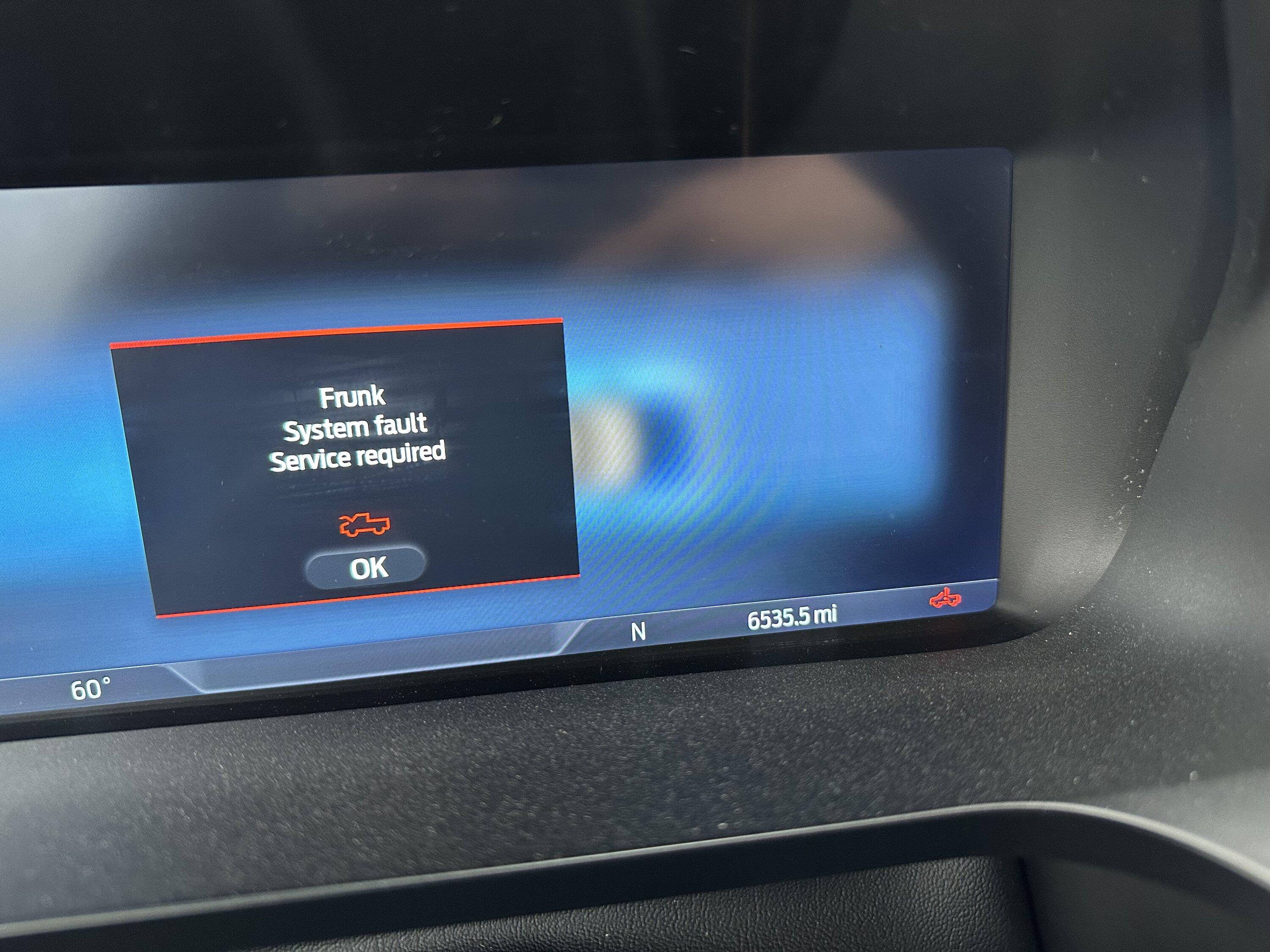 Ford F-150 Lightning Battery Busted. Recall. Then Fault. Then stuck. IMG_3692