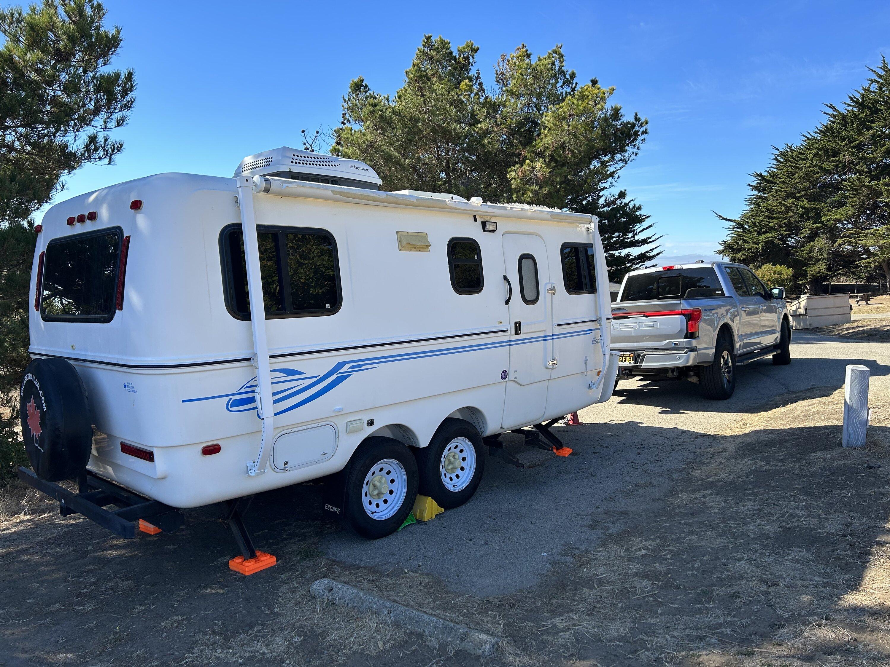 Ford F-150 Lightning Towing a 19’ Escape Trailer and using Pro Power IMG_4009