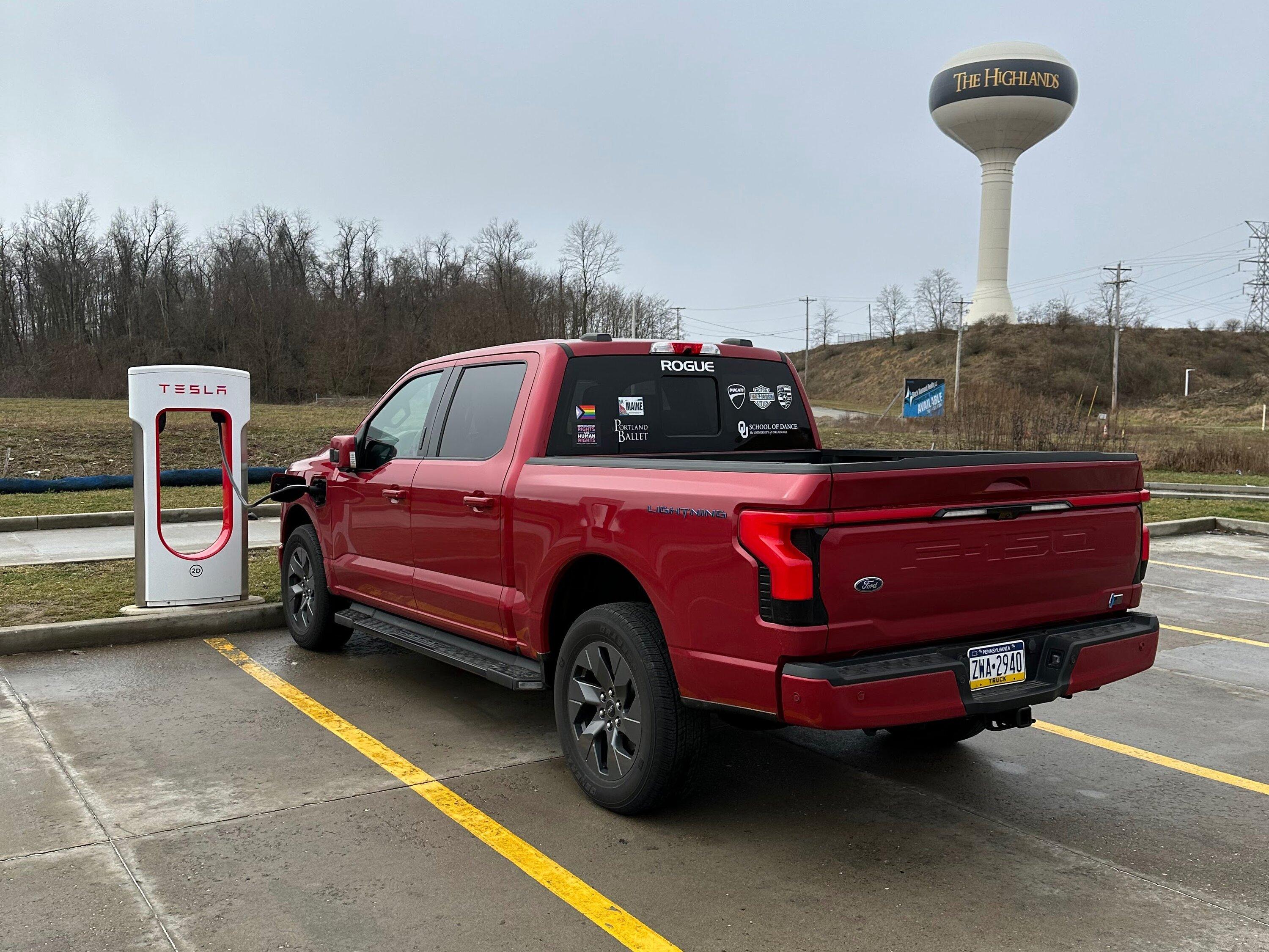 Ford F-150 Lightning I was on a 1000 mile road trip when Supercharger access opened up IMG_4491-EDIT