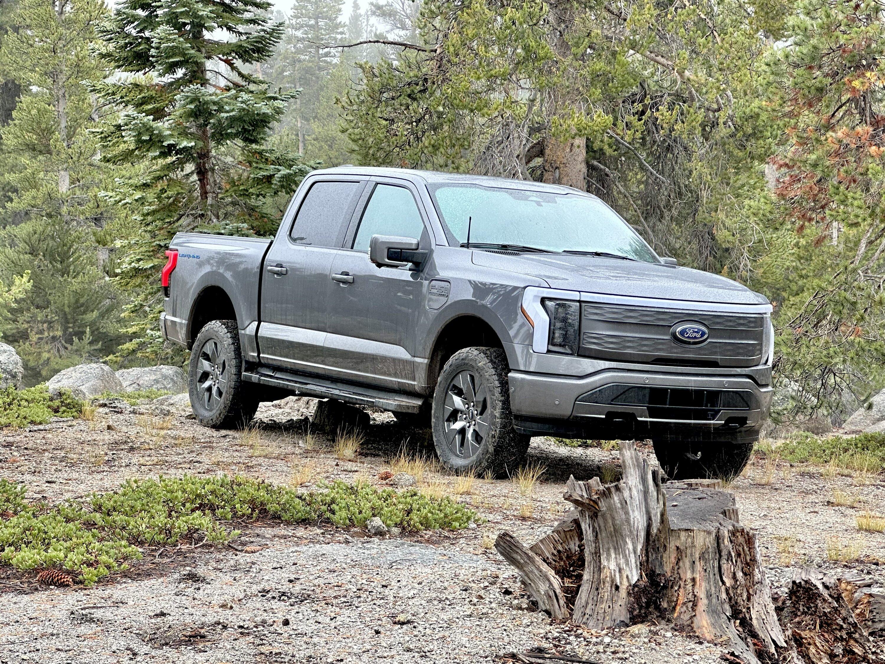 Ford F-150 Lightning Rough Country 3” lift kit installed on F-150 Lightning Lariat ER IMG_4726