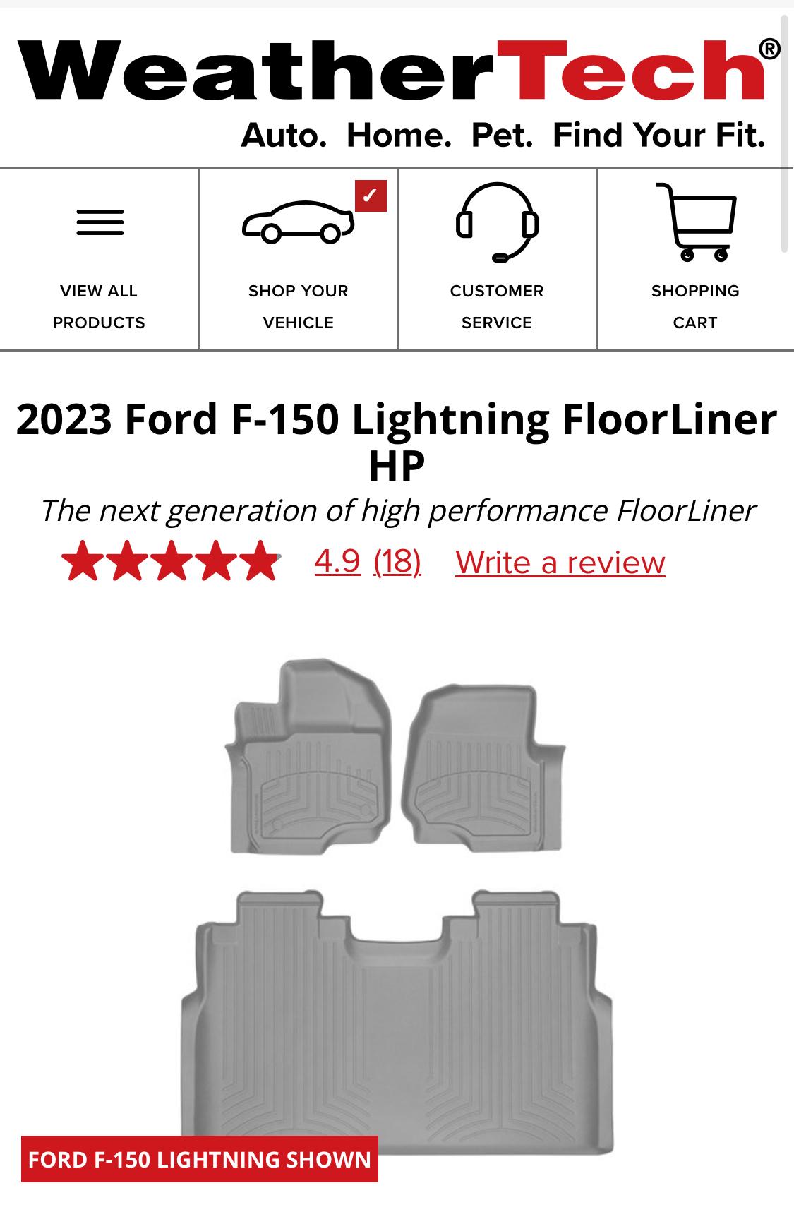 Ford F-150 Lightning Carpeted Floor Mat Options?? IMG_4938