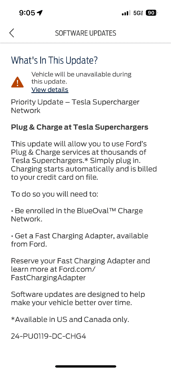 Ford F-150 Lightning Priority Update - 24-PU0119-DC-CHG4 [Tesla Supercharger Network] IMG_5130