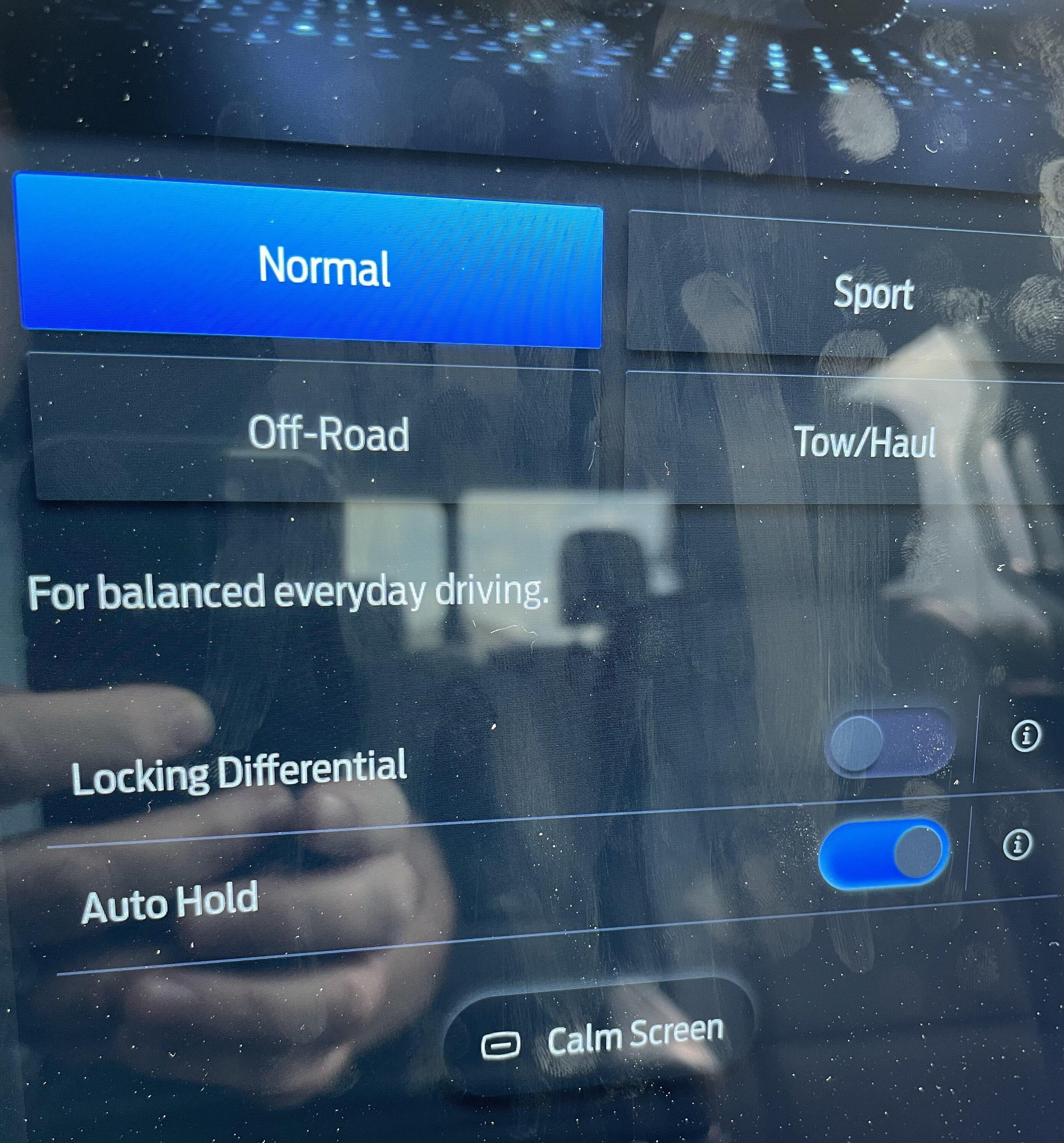 Ford F-150 Lightning One Pedal drive toggle option disappeared from screen IMG_5217