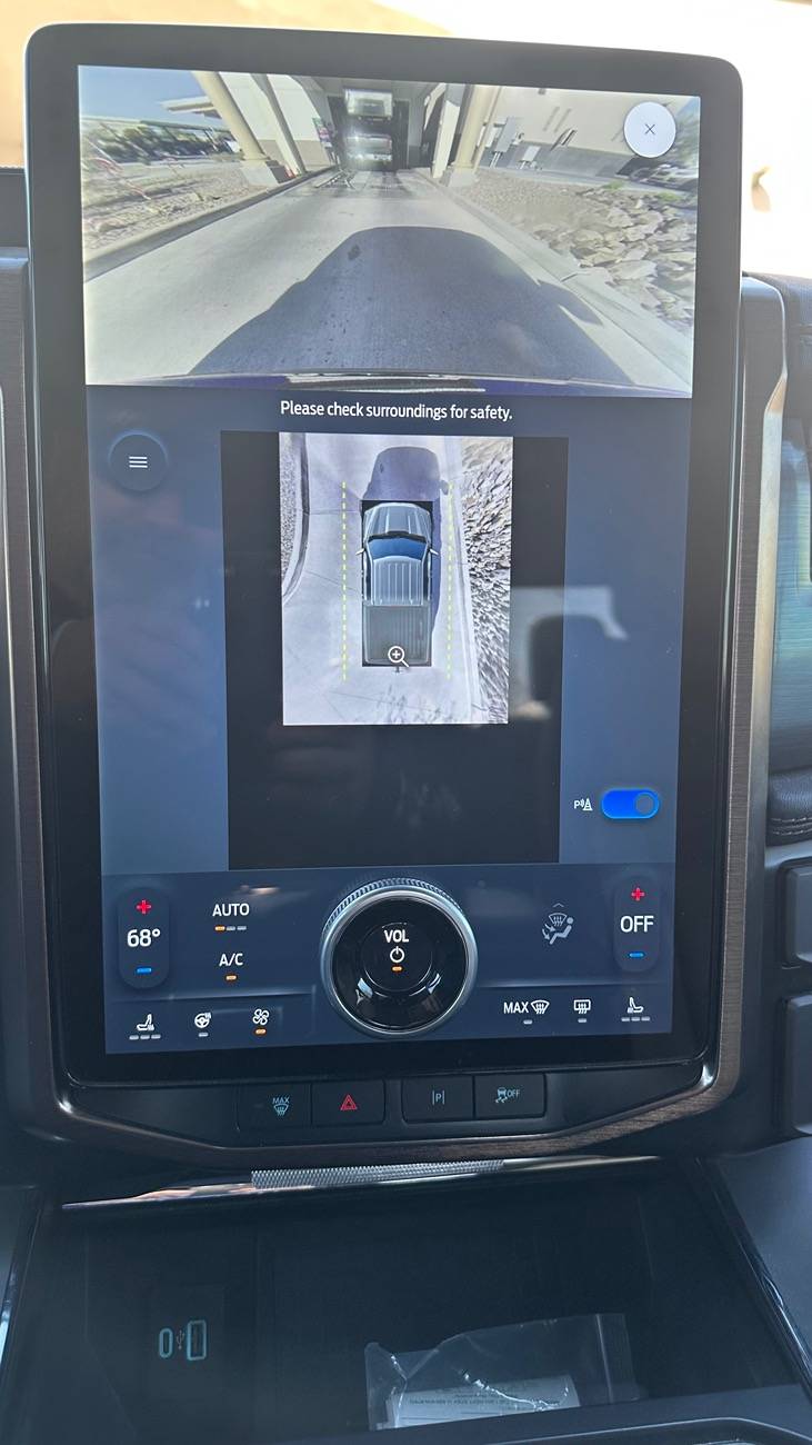 Ford F-150 Lightning Dealership software update shrank my 360 view IMG_5380