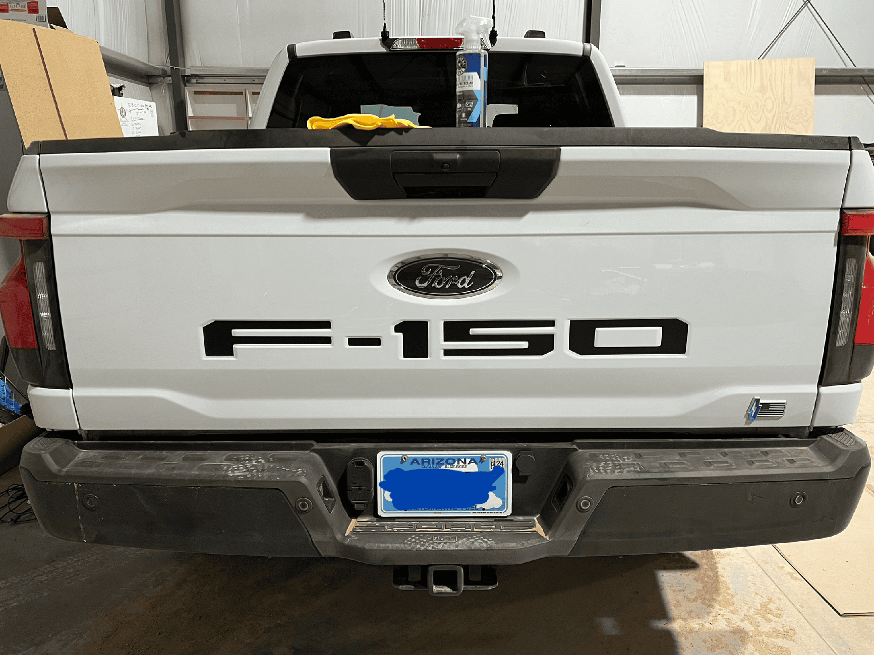 Ford F-150 Lightning Tailgate Lettering Infill IMG_5588