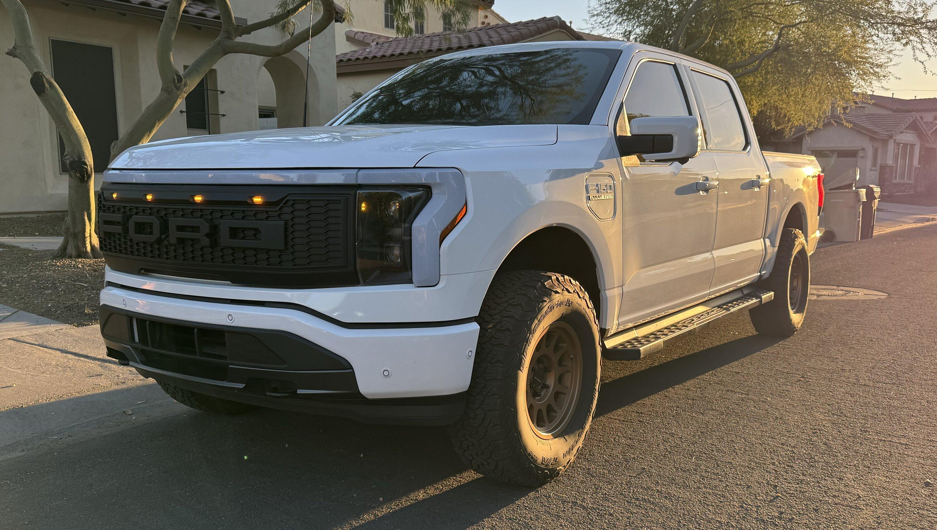 Ford F-150 Lightning ‼️ UPDATE FORD E-RAPTOR grille swap and install tutorial IMG_6650