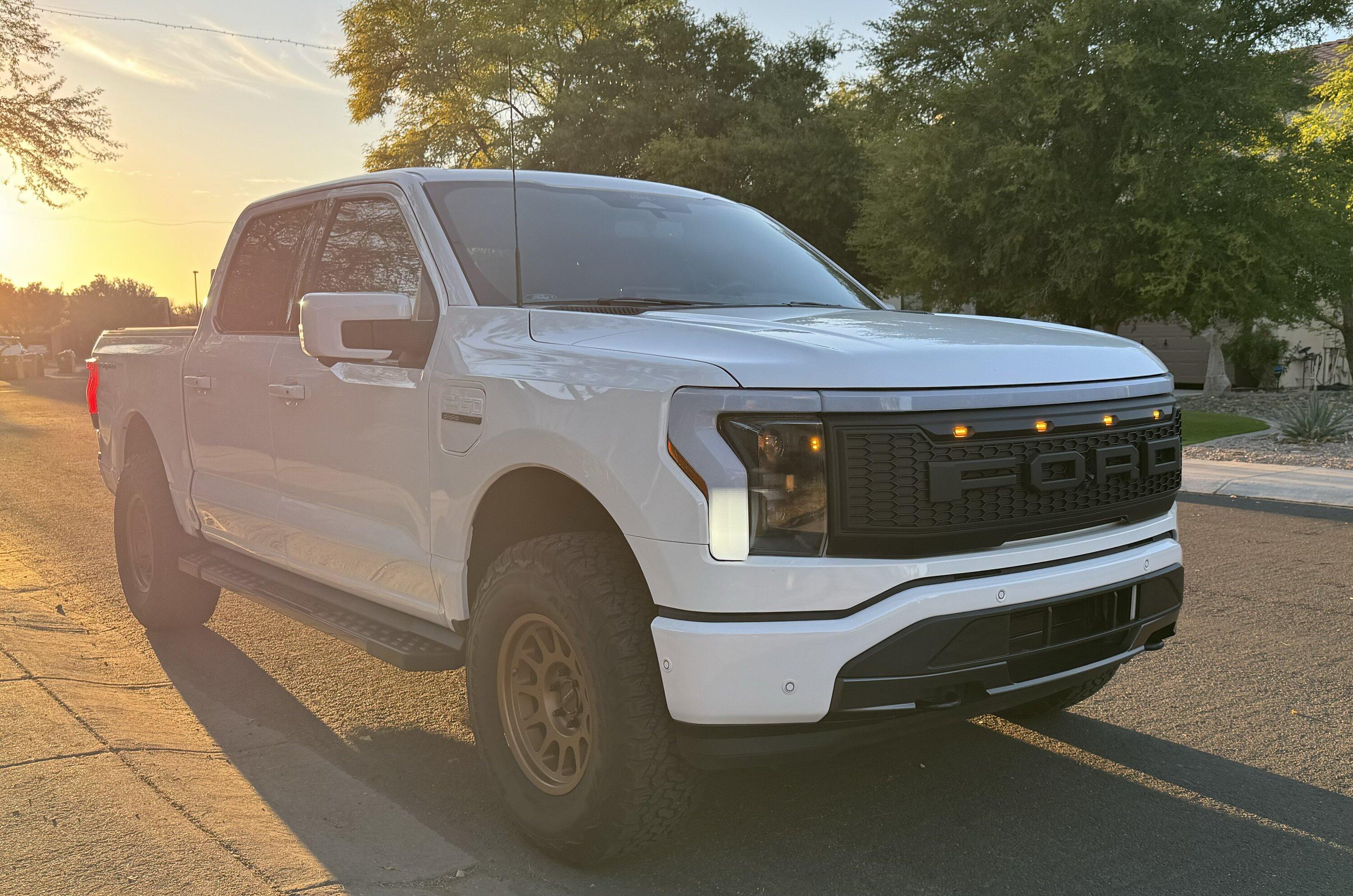 Ford F-150 Lightning ‼️ UPDATE FORD E-RAPTOR grille swap and install tutorial IMG_6651