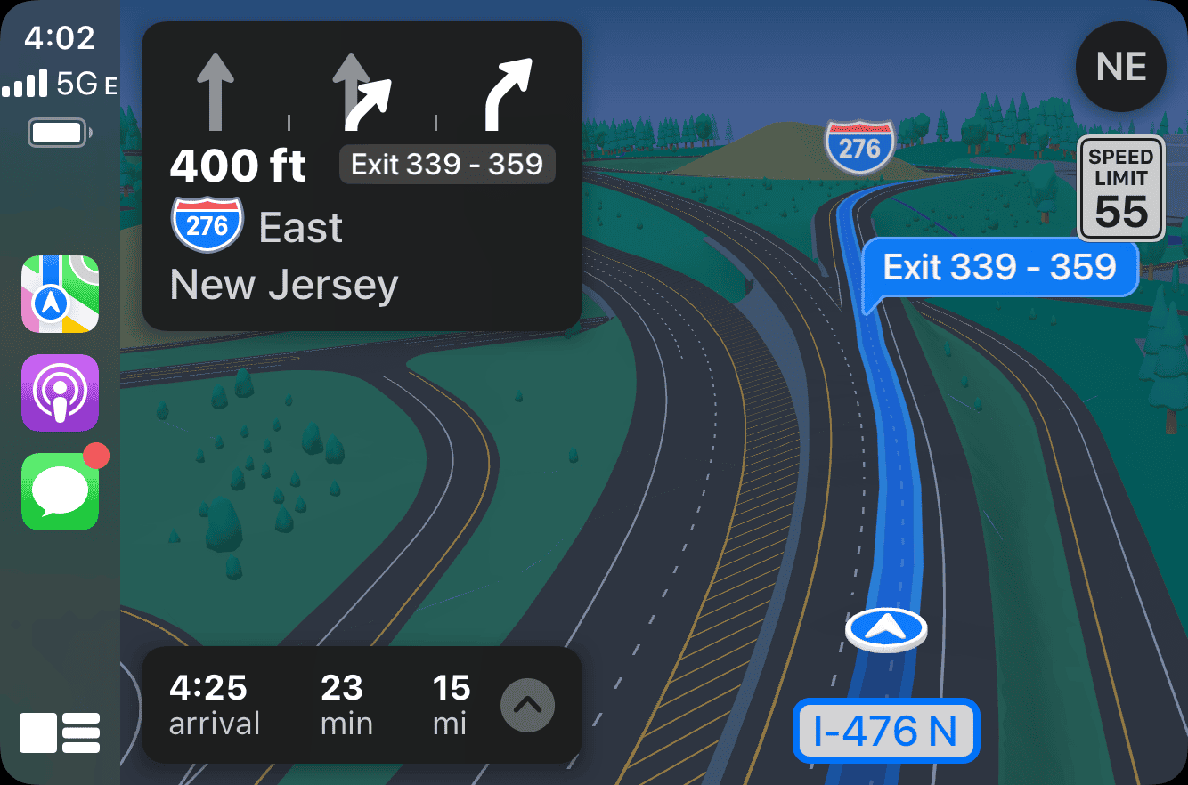Ford F-150 Lightning CarPlay Apple Maps updated visuals IMG_6848.PNG