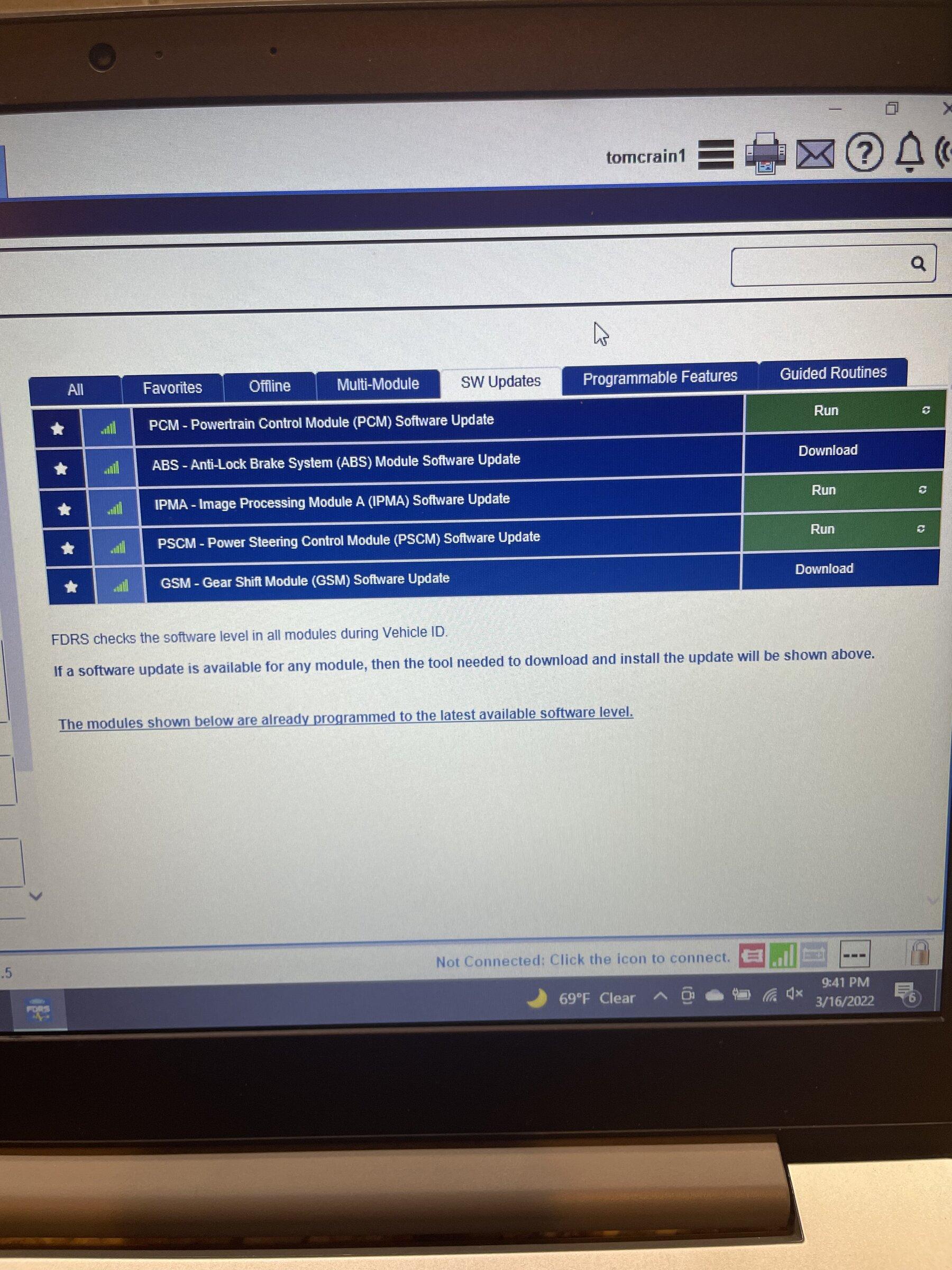 Ford F-150 Lightning ECU module programming guide using FDRS IMG_6894