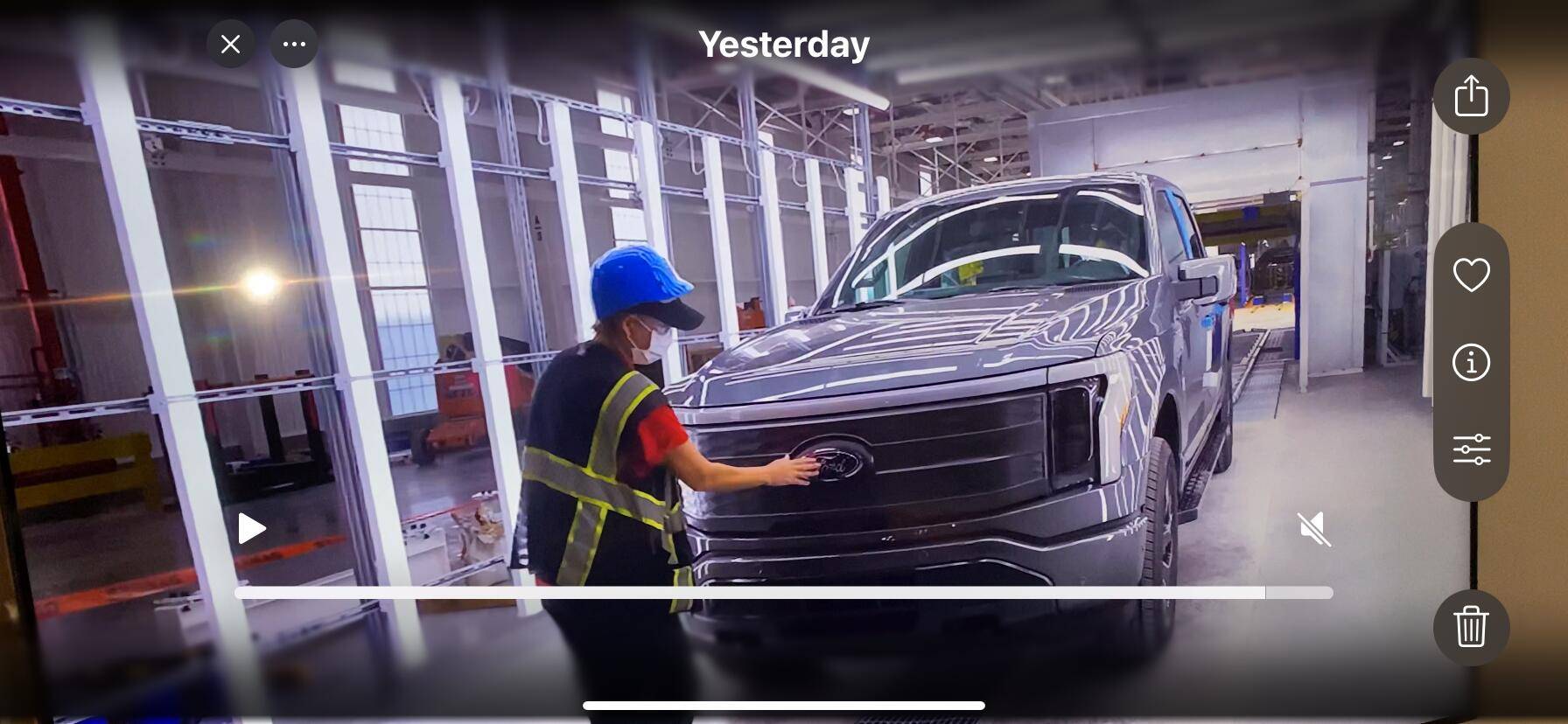 Ford F-150 Lightning Factory tour yesterday @ Rouge F150 Lightning Assembly Line IMG_7106