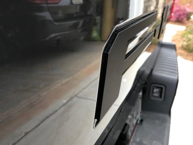 Ford F-150 Lightning 3D tailgate lettering IMG_7136