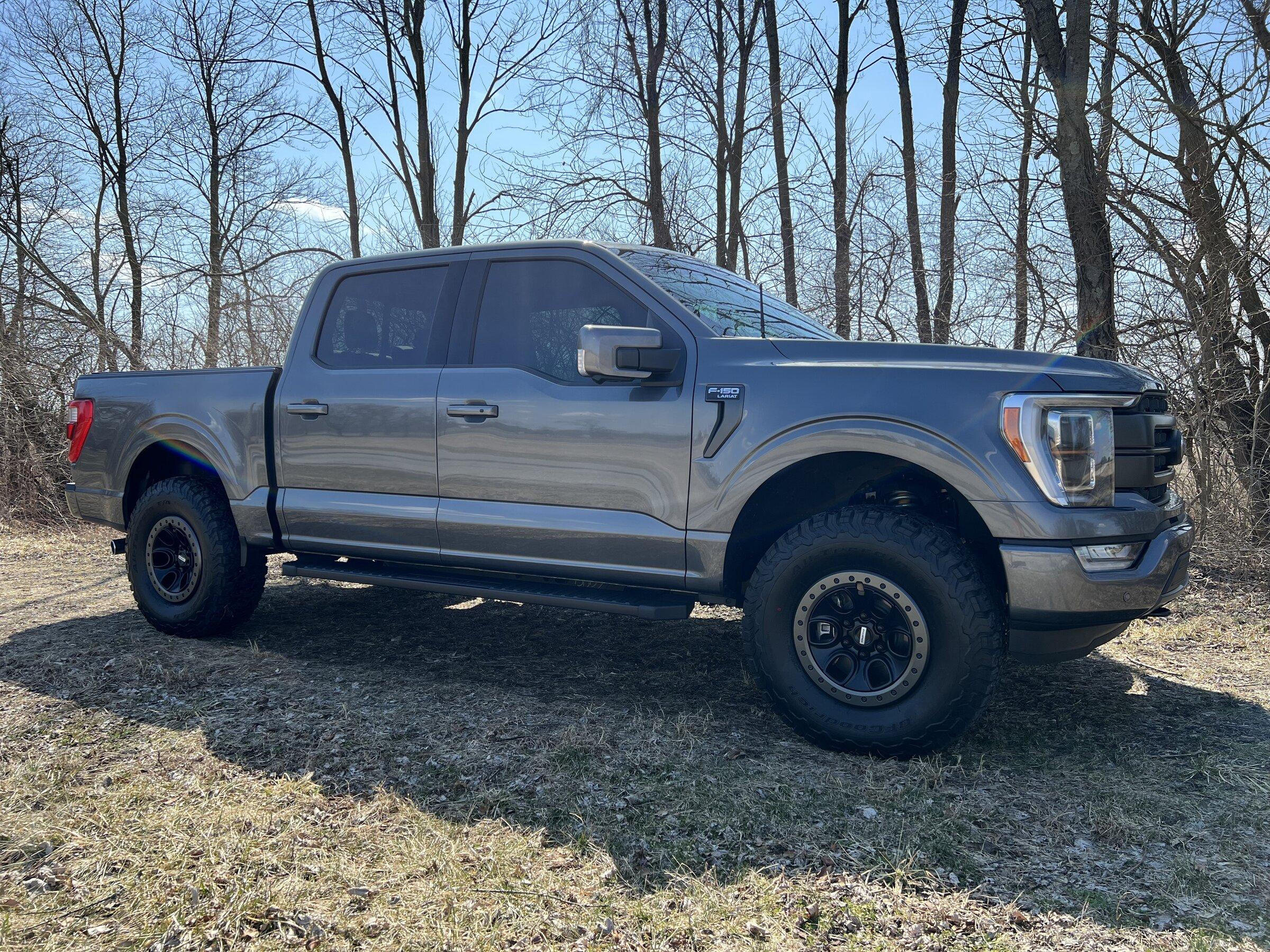 Ford F-150 Lightning Installed: 2022 Lariat with Eibach suspension and Raptor take-off wheels and tires IMG_7474