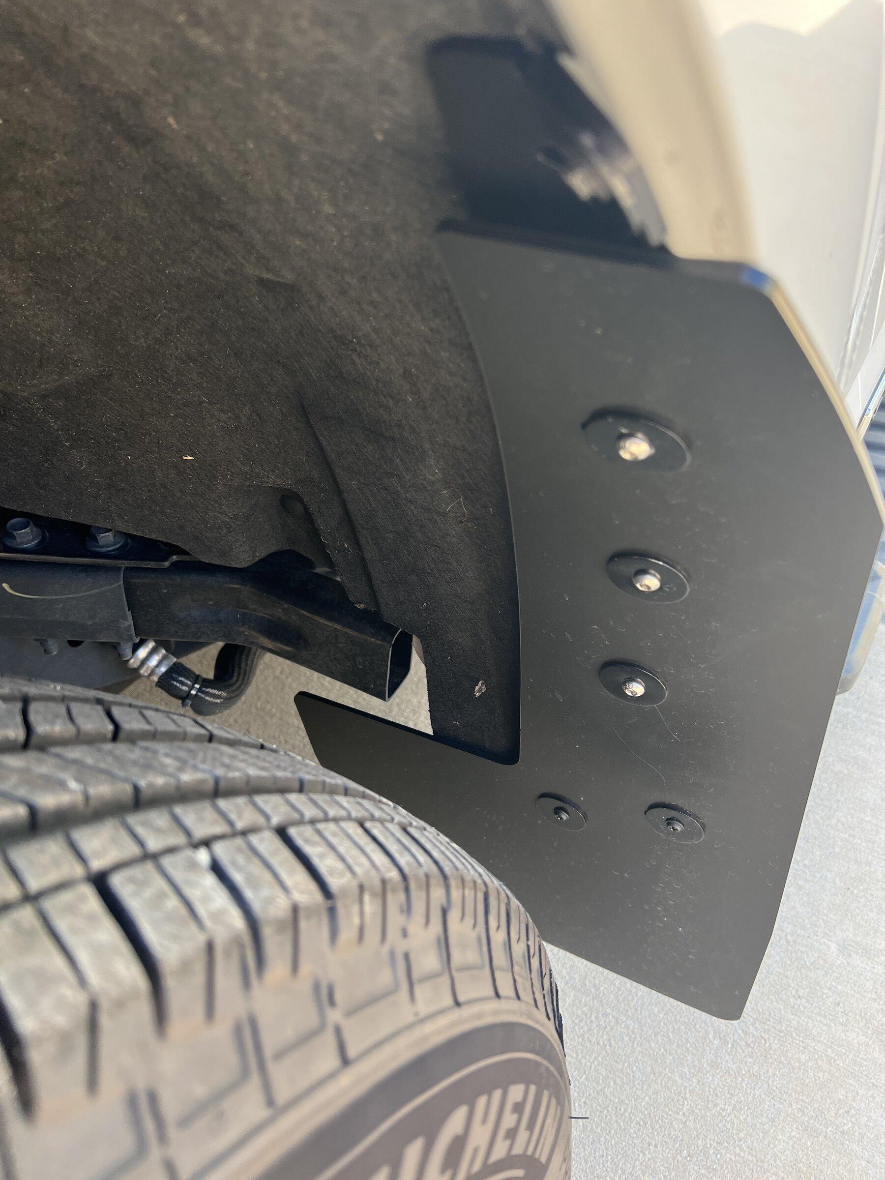 Ford F-150 Lightning RokBlokz Mud Flaps installed - review IMG_7513