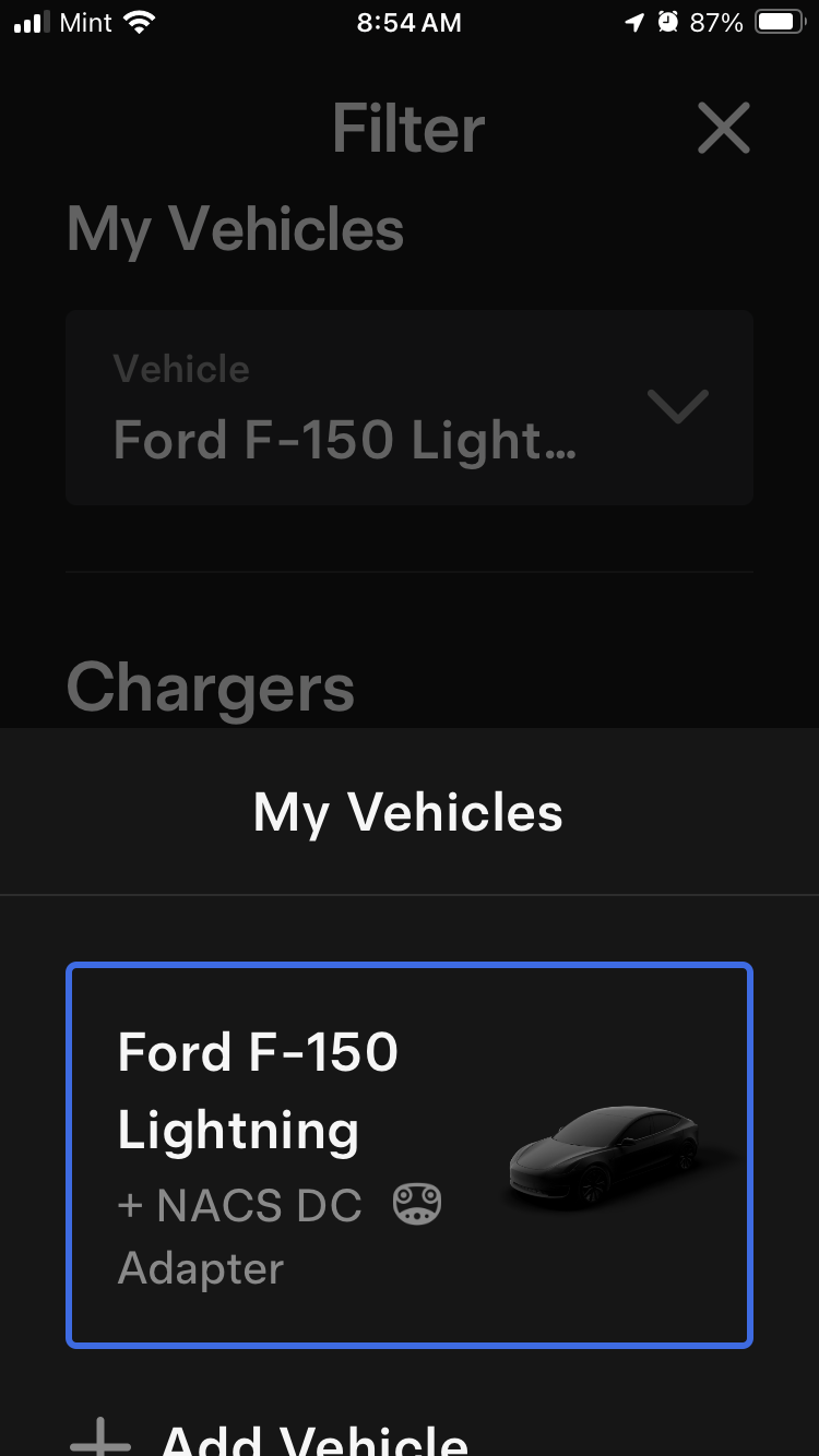 Ford F-150 Lightning Apple Maps EV routing - NACS? IMG_7744
