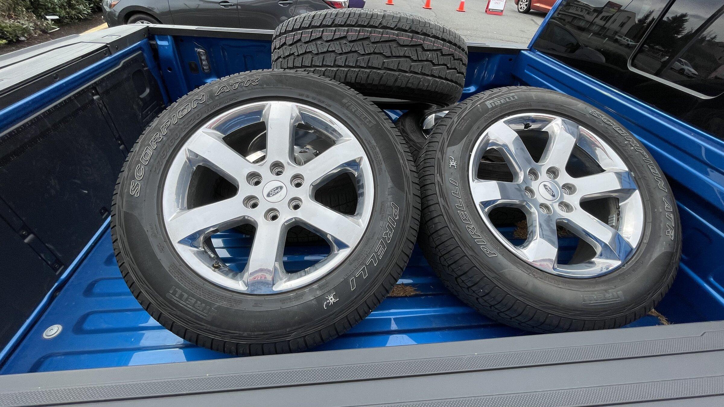 Ford F-150 Lightning FS: 4 x 20" PVD Wheels and Pirelli 275/60r20 tires Seattle IMG_7821.JPG