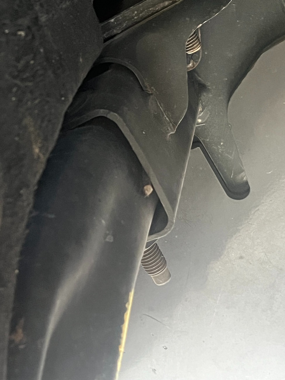 Ford F-150 Lightning SUPER easy and SUPER cheap fix for minor tire rub on crash bars IMG_8053