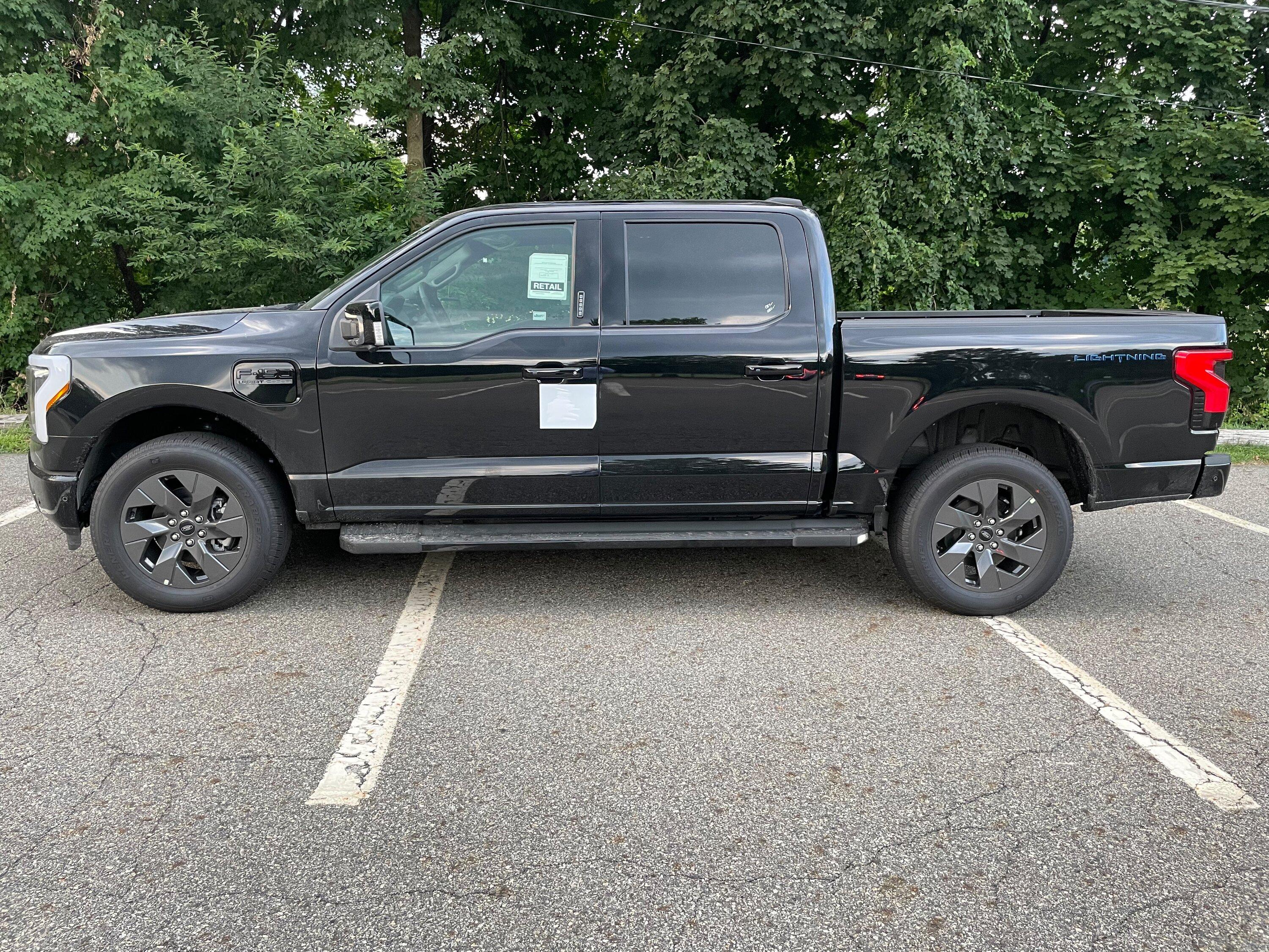 Ford F-150 Lightning 2022 F150 Lightning Lariat Extended Battery Black/Black For Sale NJ $120k OBO IMG_9500