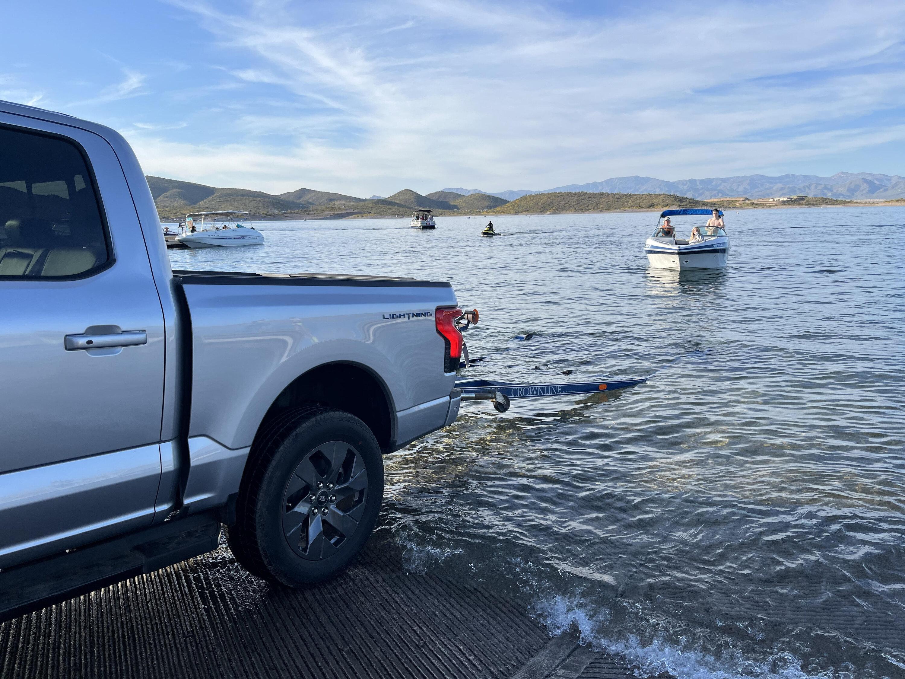 Ford F-150 Lightning Lightning at the lake Lake