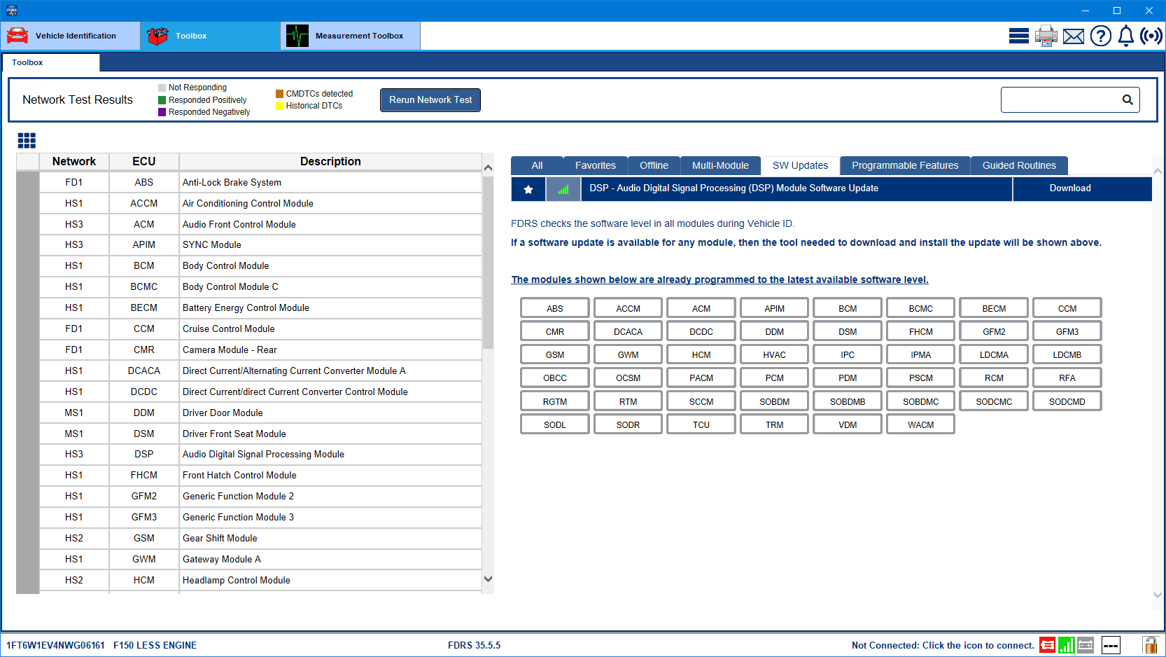 Ford F-150 Lightning Lightning Software Updates using FDRS Lightning_DSP_Update_25-May-23