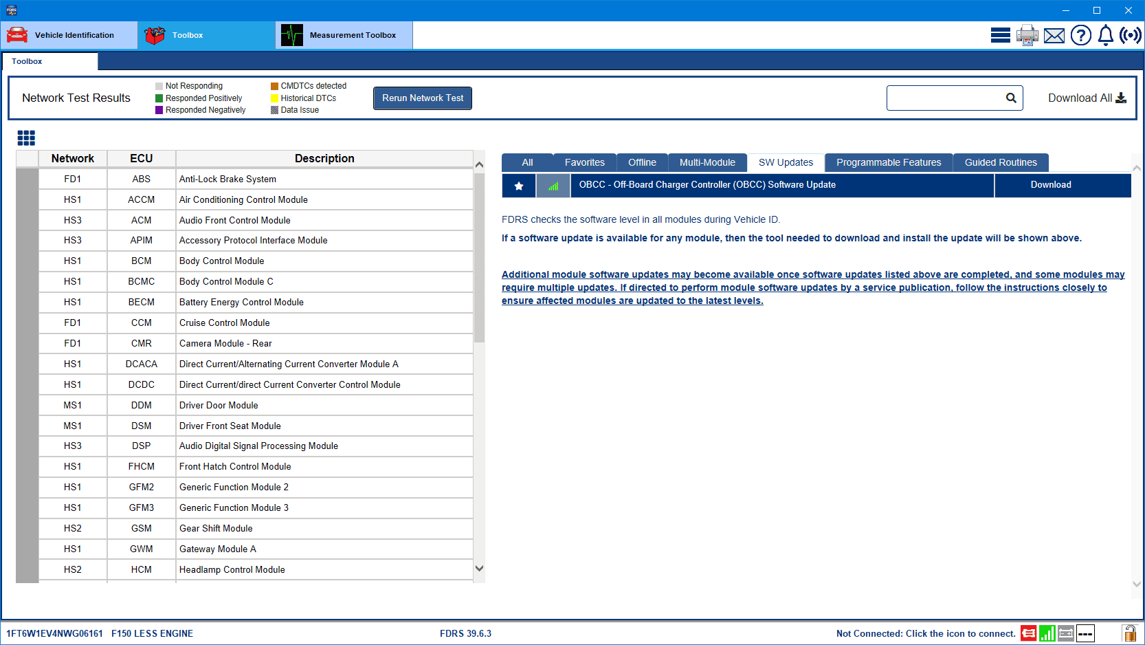 Ford F-150 Lightning Lightning Software Updates using FDRS Lightning_OBCC_Update_13_Feb-24