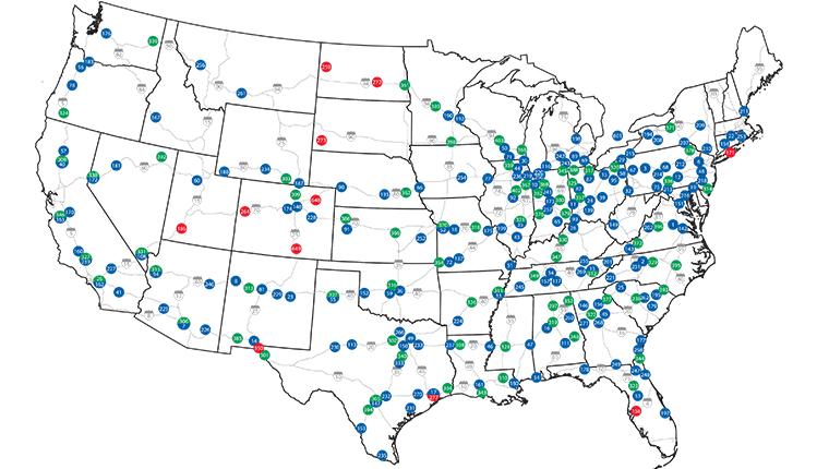 Ford F-150 Lightning 1,000 Electrify America Chargers Coming to 200 TA Rest Stops Across the U.S. Map-All-Locations-ta-petro