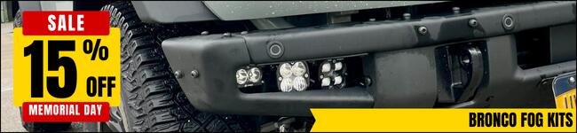 Ford F-150 Lightning MEMORIAL DAY SALES | Save on LED Lights, Air Compressors & More md25header-bronco-fog-kits