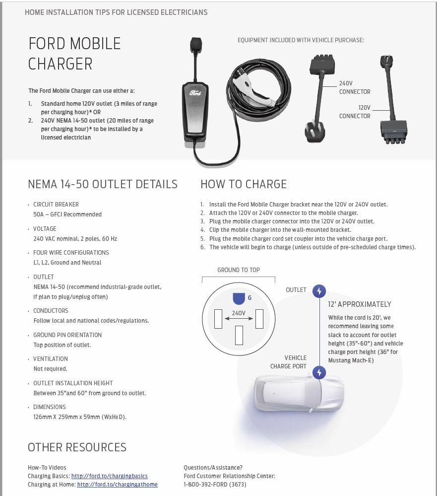 Ford F-150 Lightning Mobile Charger Wiring - Question w/6/2 Aluminum ? mobile charger - 4 wire plu