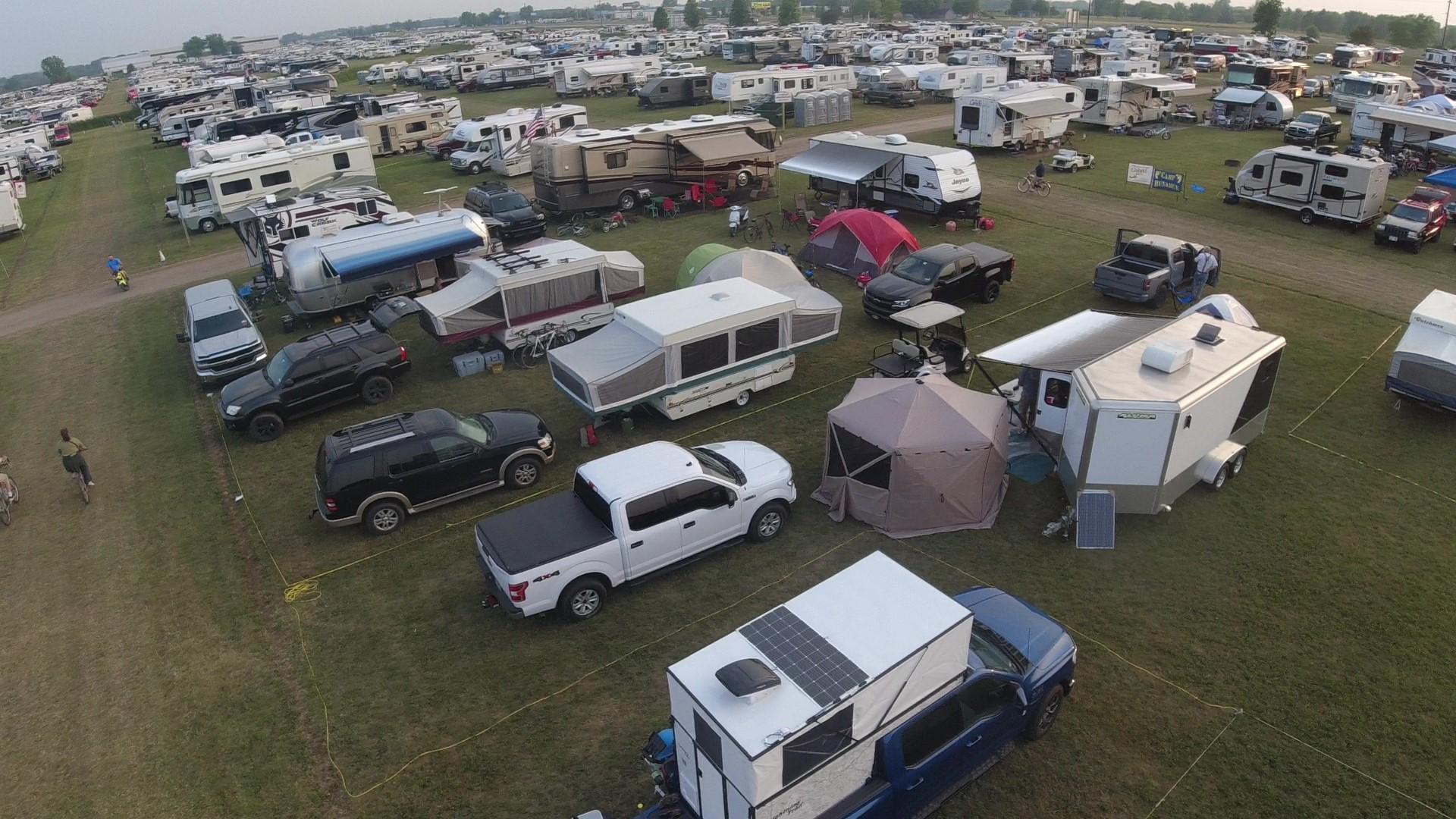 Ford F-150 Lightning 2000-mile road trip with my DIY Lightning Trail slide-in pop-up camper Oshkosh high 1