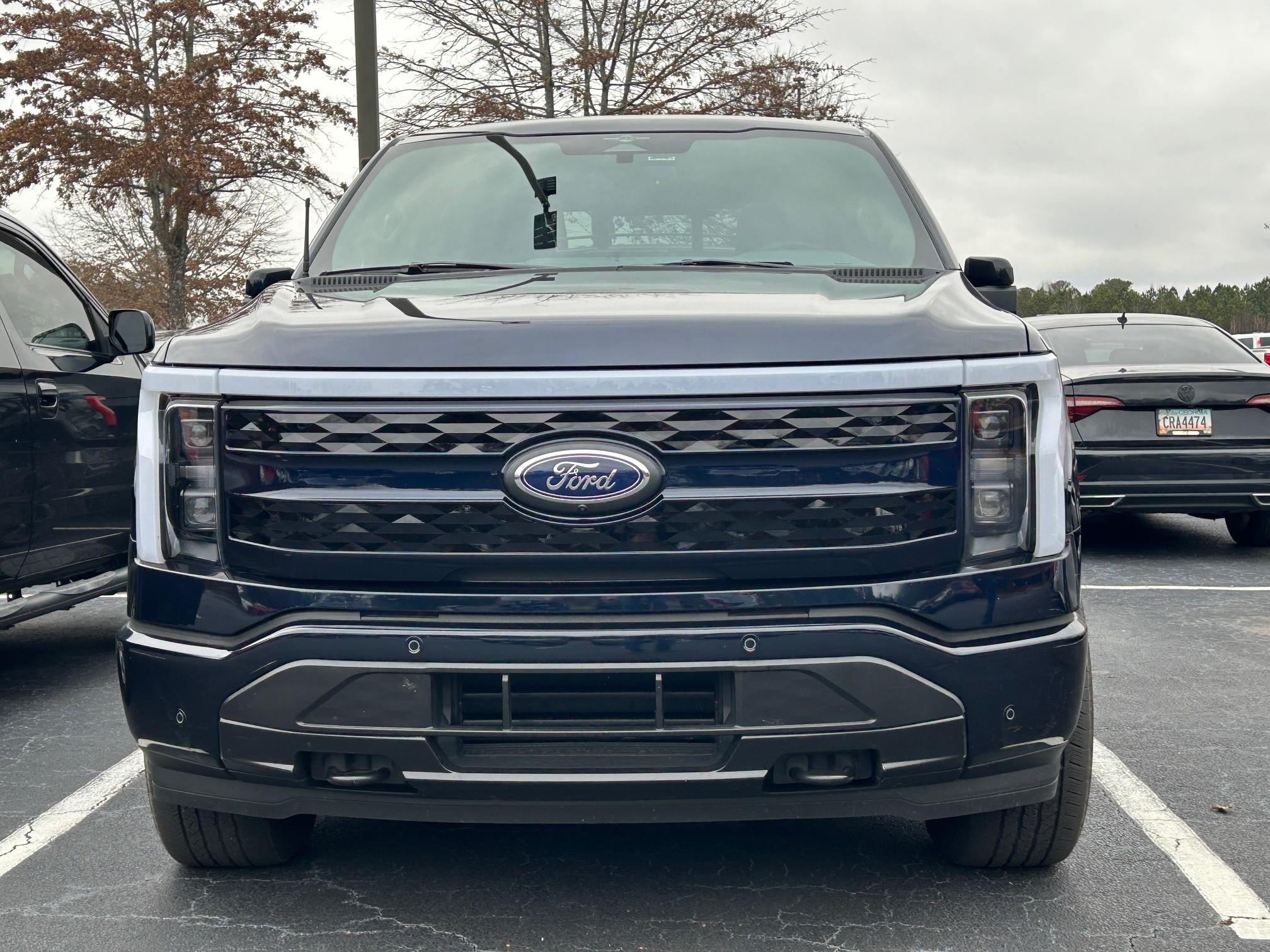 Ford F-150 Lightning Black Grill to replace grey boring OEM (yes, I've seen the wrapped photo) painted grille