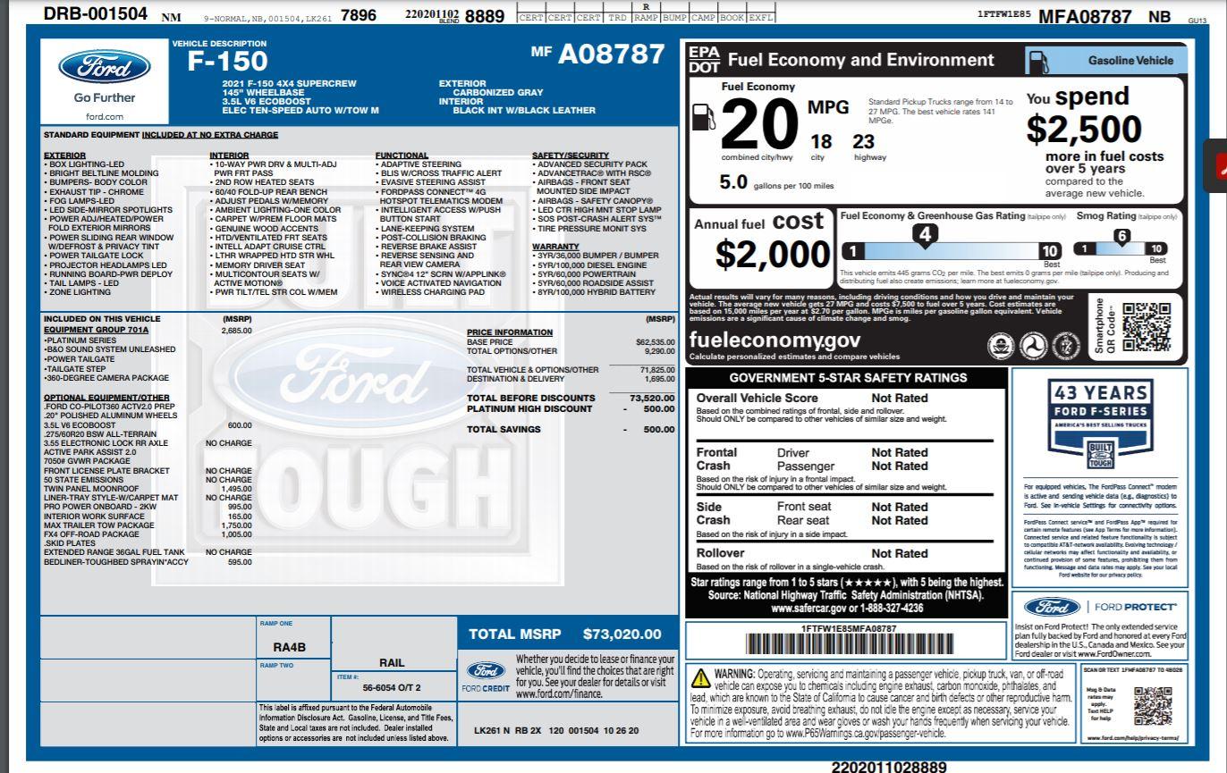 Ford F-150 Lightning 2021 F-150 Payload Stickers Plat EB Sticker.JPG