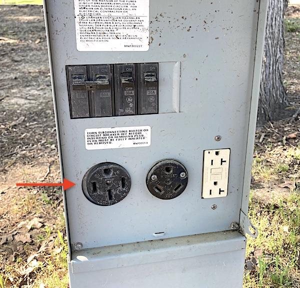 Ford F-150 Lightning Campground charging at this site? Power