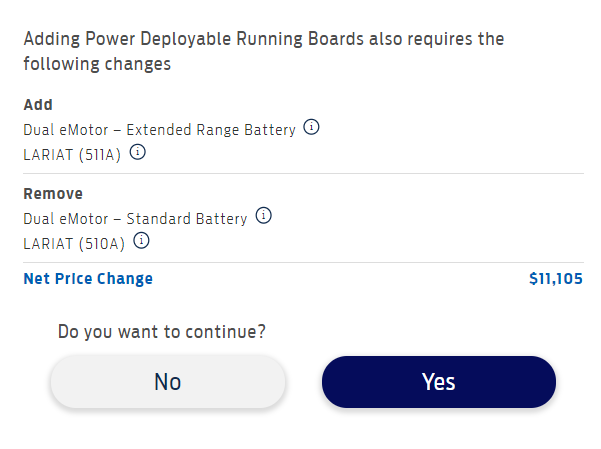 Ford F-150 Lightning Power running boards requires ER package!? powerRunningBoard.PNG