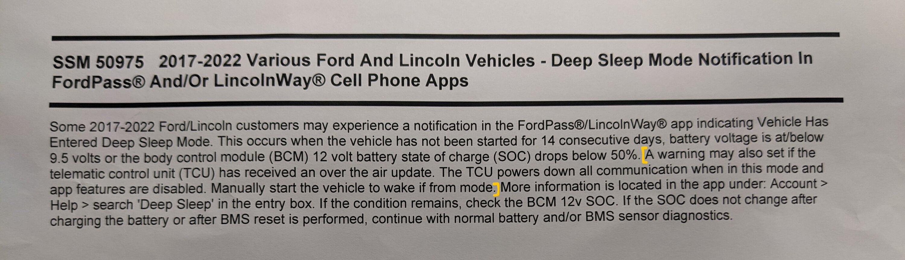 Ford F-150 Lightning LVB issues - Deep Sleep Mode PXL_20220811_152147389~2