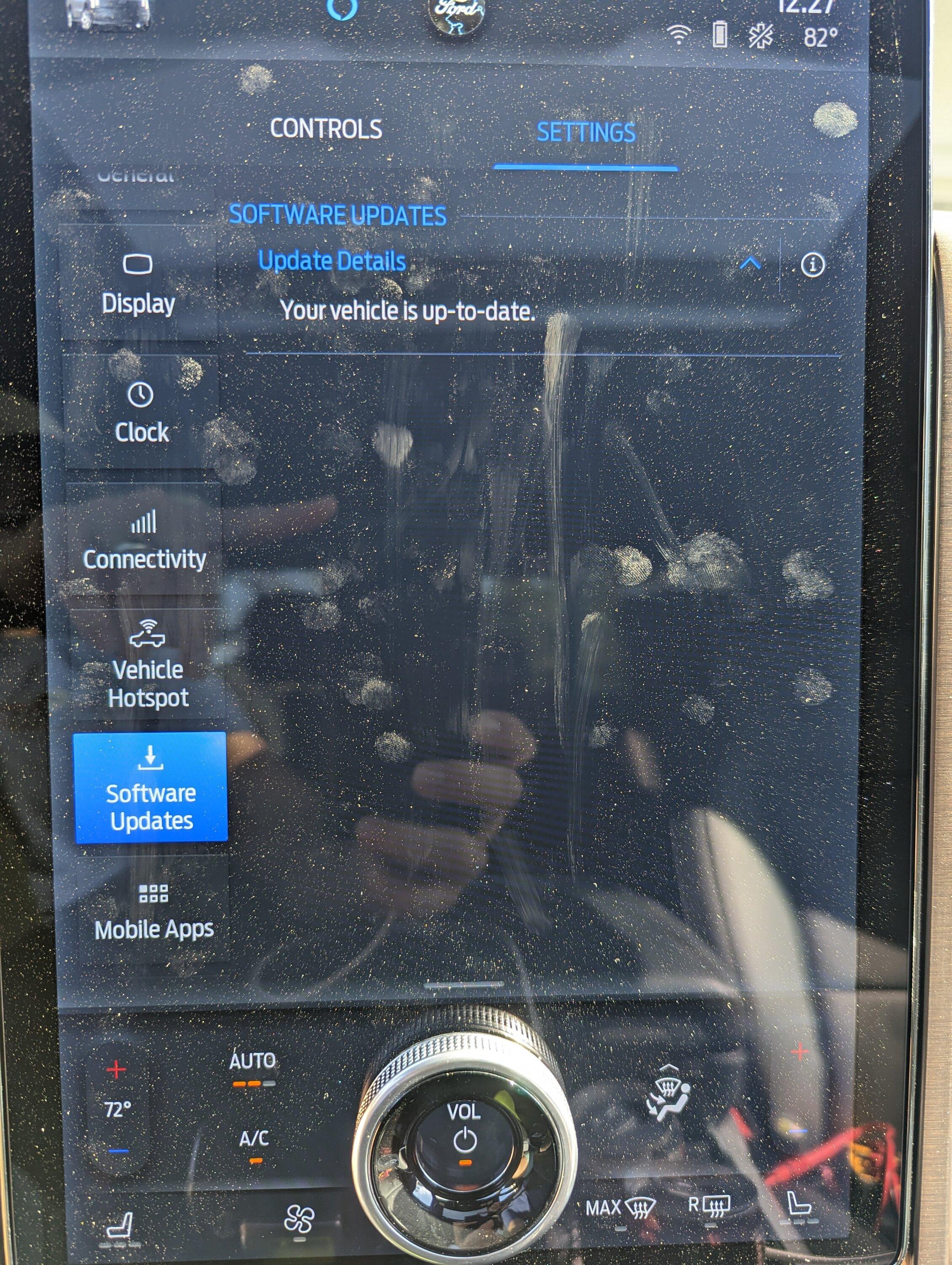 Ford F-150 Lightning Software updates missing menu's? PXL_20230119_172758155