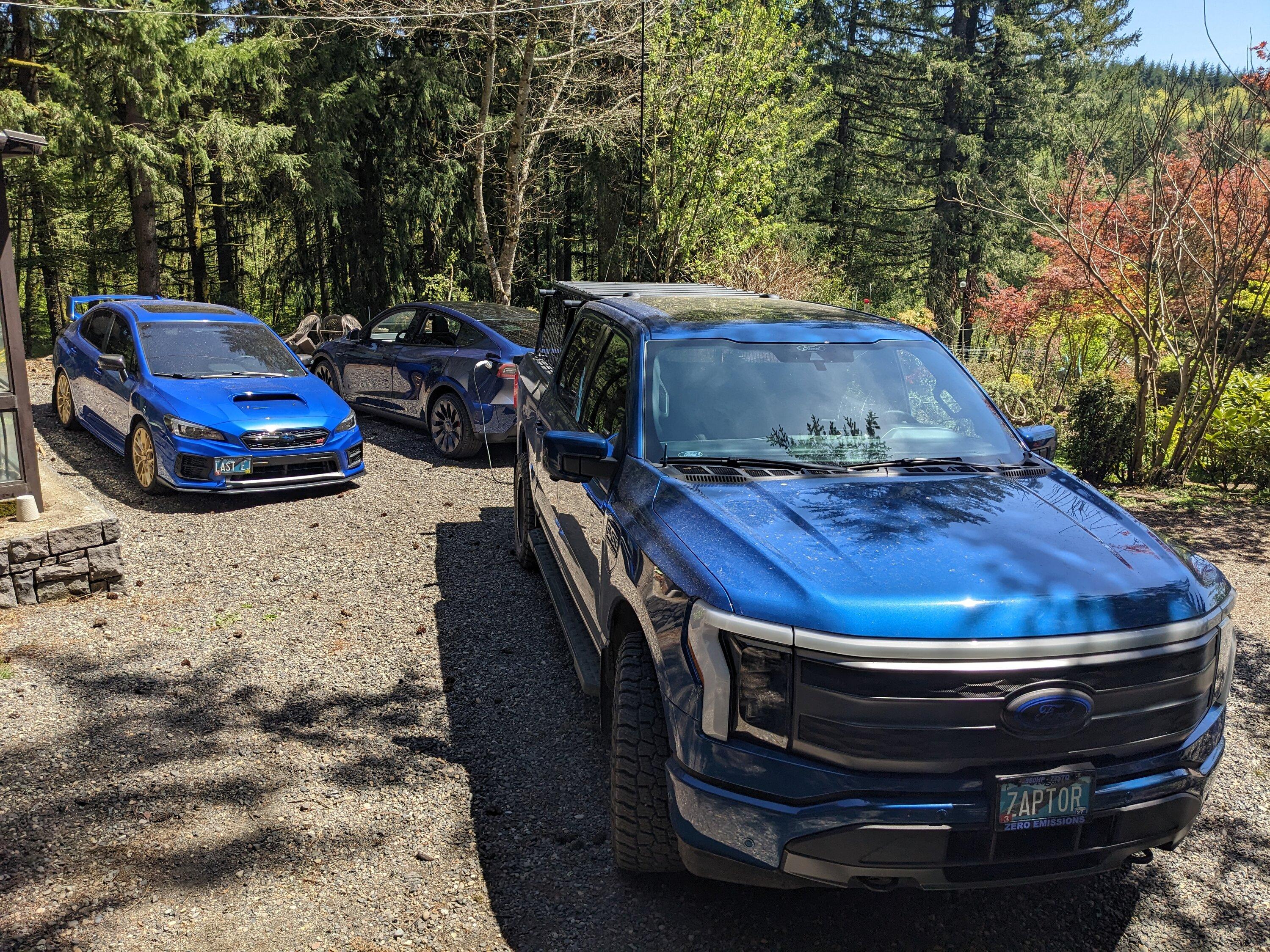 Ford F-150 Lightning Turns out you really can charge a Tesla from a Lightning ⚡ PXL_20230512_203428388