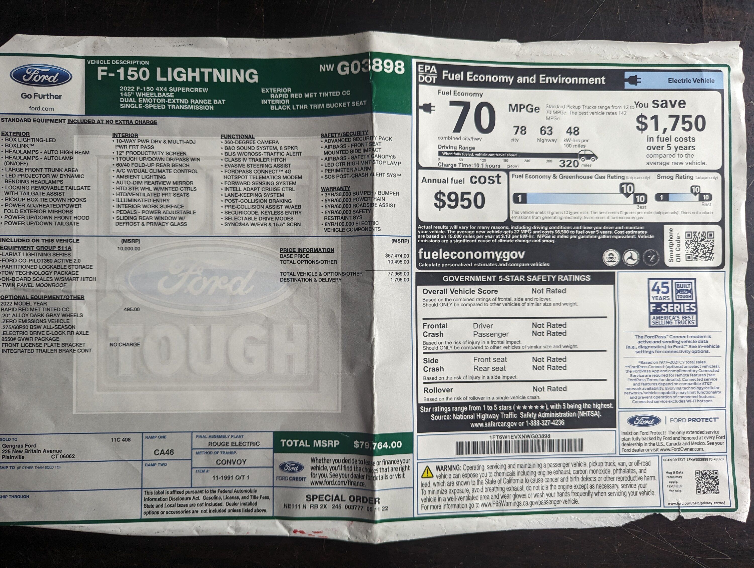 Ford F-150 Lightning SOLD: 2022 F150 Lightning Lariat ER - 62k - REDUCED PRICE (AGAIN)! PXL_20230924_131411404.MP