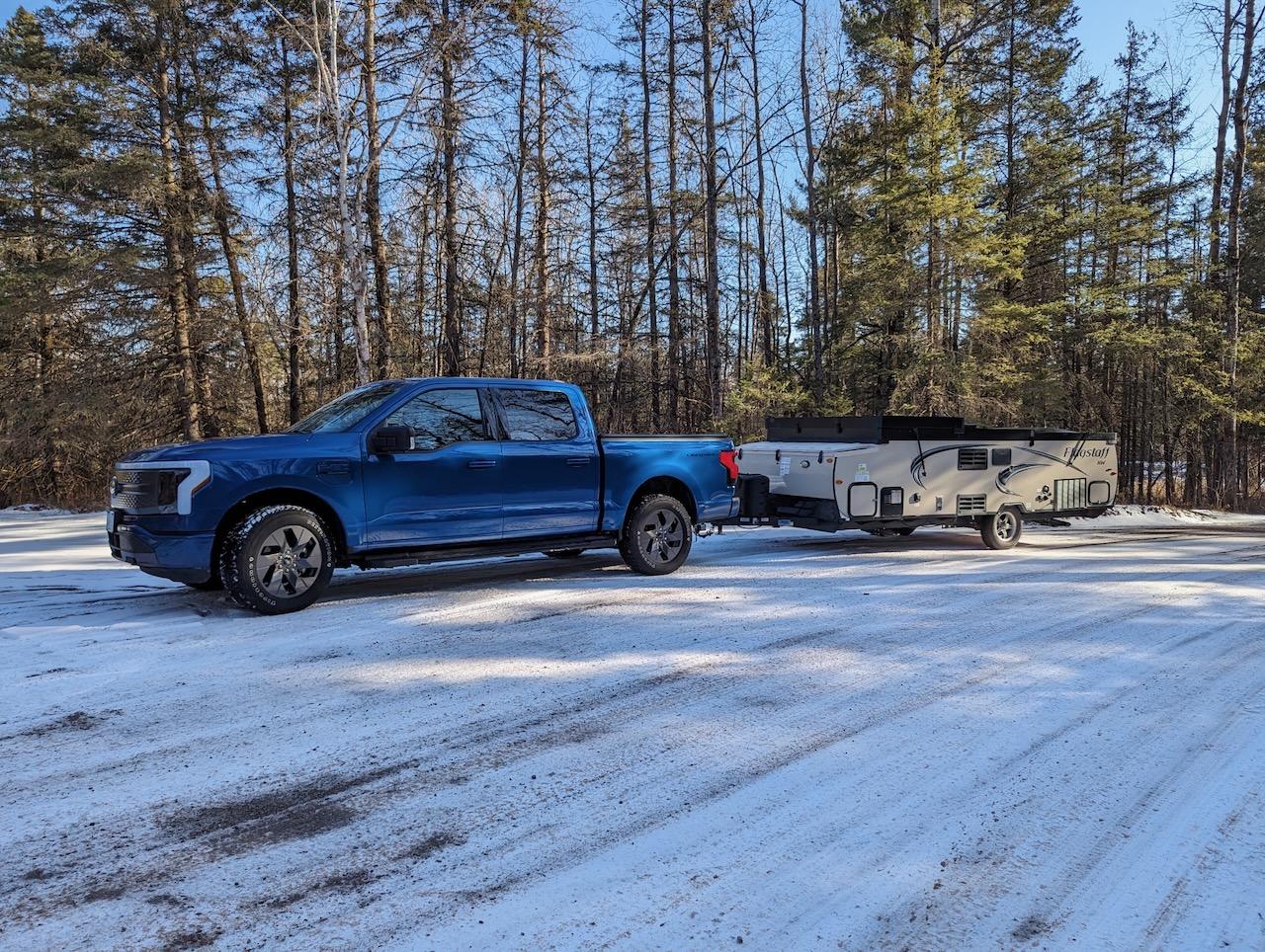 Ford F-150 Lightning First Camping trip with an A-Frame. The Lightning exceeded my expectations PXL_20240224_214303329_Original