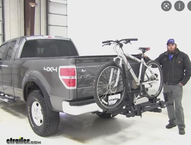 Ford F-150 Lightning Hitch-mounted bike rack vs. bed racks - efficiency question Rack.JPG