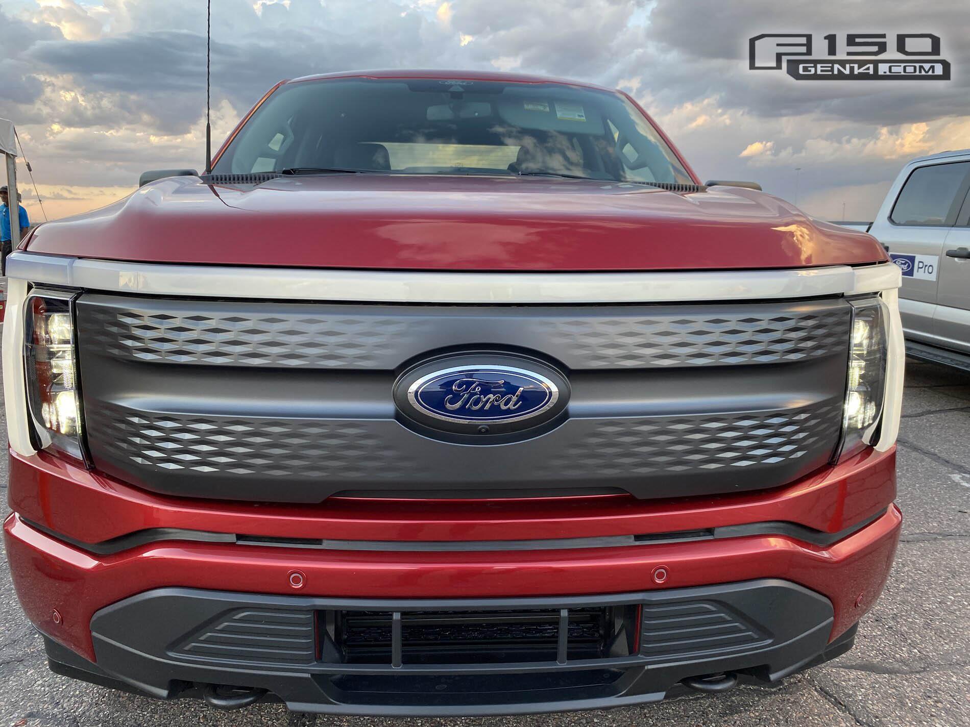 Ford F-150 Lightning RAPID RED F-150 Lightning Photos & Club Rapid Red F150 Lightning EV Pickup 3