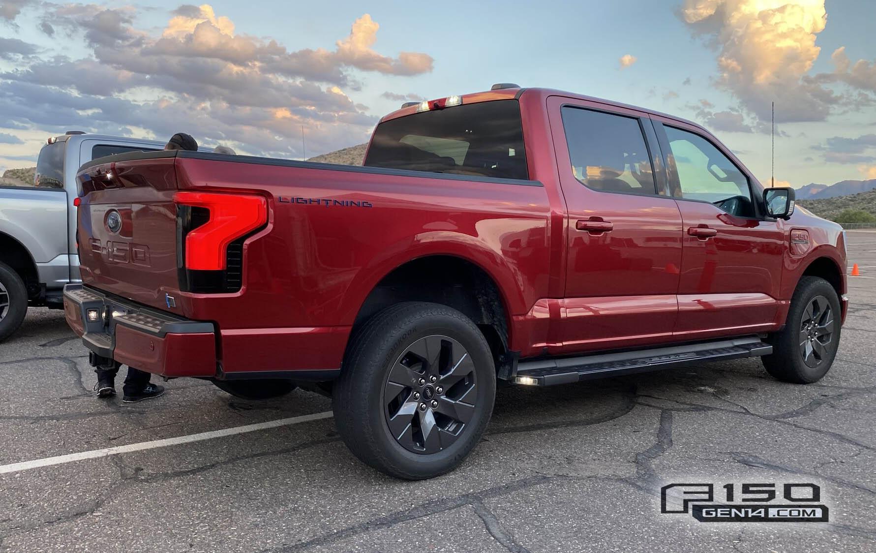 Ford F-150 Lightning RAPID RED F-150 Lightning Photos & Club Rapid Red F150 Lightning EV Pickup 4