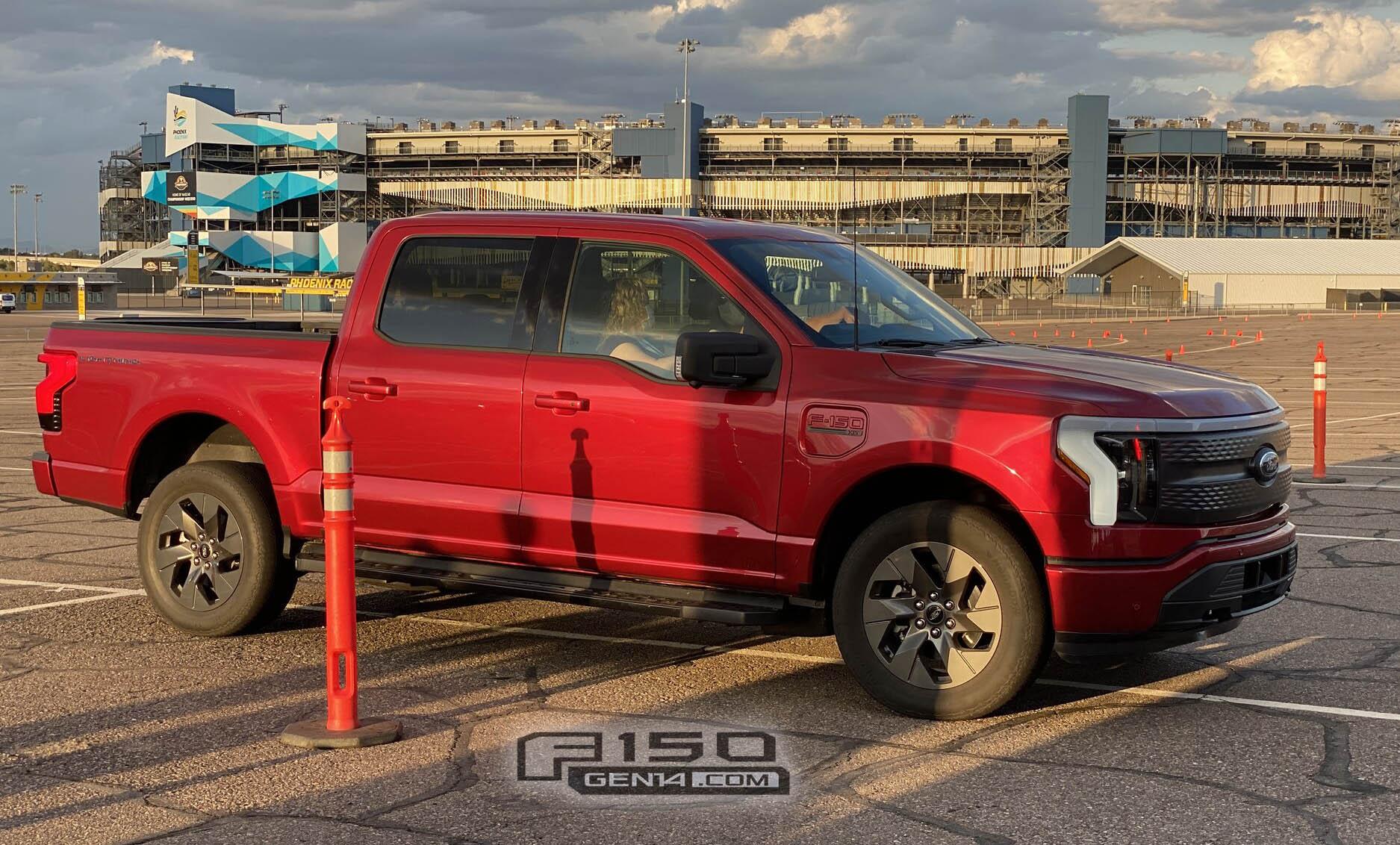 Ford F-150 Lightning RAPID RED F-150 Lightning Photos & Club Rapid Red F150 Lightning EV Pickup 5