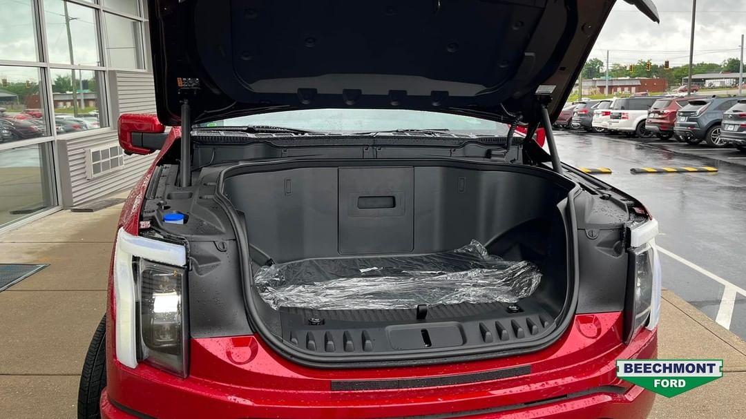 Ford F-150 Lightning Rapid Red Lightning arrives at Beechmont Ford in Cincinnati Ohio Rapid Red F150 Lightning Lariat 2