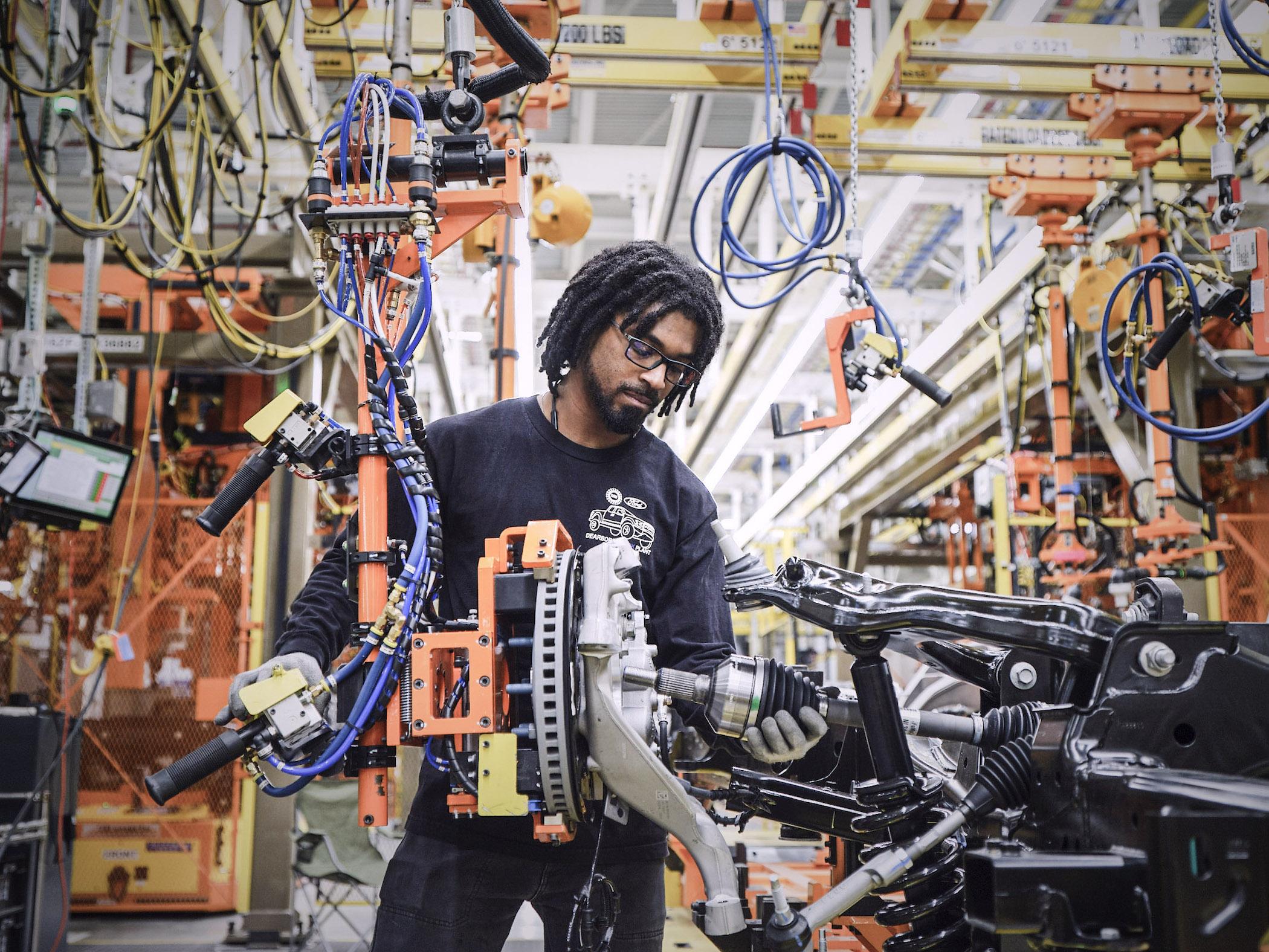 Ford F-150 Lightning 👷🏼‍♂️ Today Marks the Production Start For F-150 Lightning Trucks! -- Photos & Videos Rouge Electric Vehicle Center_15_ Jaylin Jones