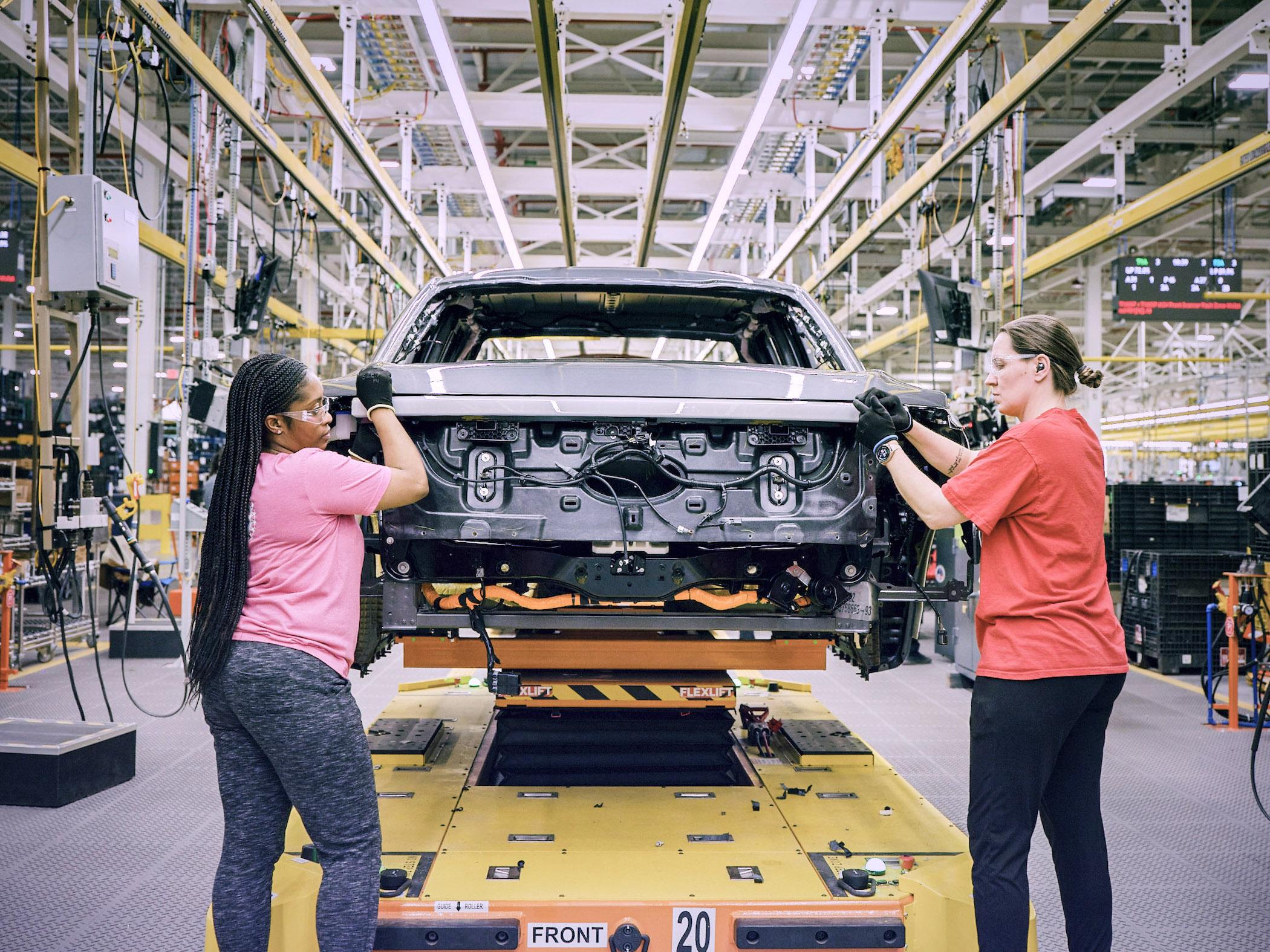 Ford F-150 Lightning 👷🏼‍♂️ Today Marks the Production Start For F-150 Lightning Trucks! -- Photos & Videos Rouge Electric Vehicle Center_17_ Shemika Winston