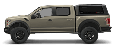 Ford F-150 Lightning RSi SmartCap Camper Shell installed on 2021 F-150 rsi-raptor