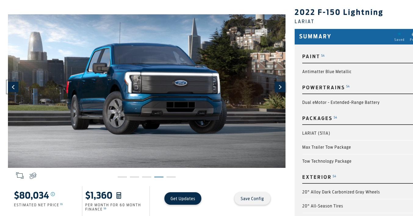 Ford F-150 Lightning ?‍? F-150 Lightning Build & Price Configurator Now Live! Post Your Build Screen Shot 2022-01-04 at 9.11.56 AM