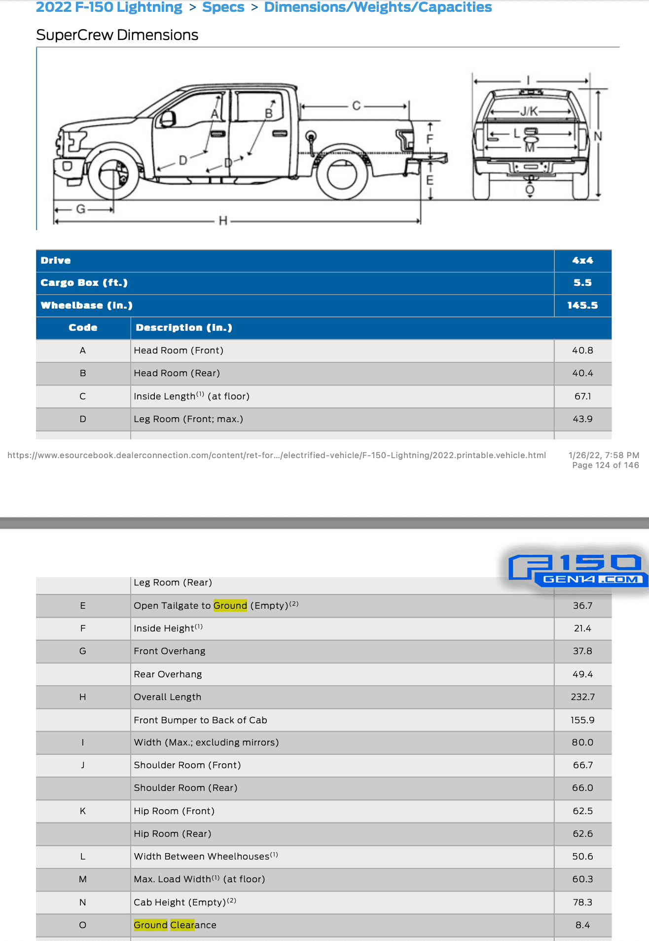 Ford F-150 Lightning Ground Clearance Officially @ 8.4 Inches Screen Shot 2022-04-26 at 3.06.22 PM